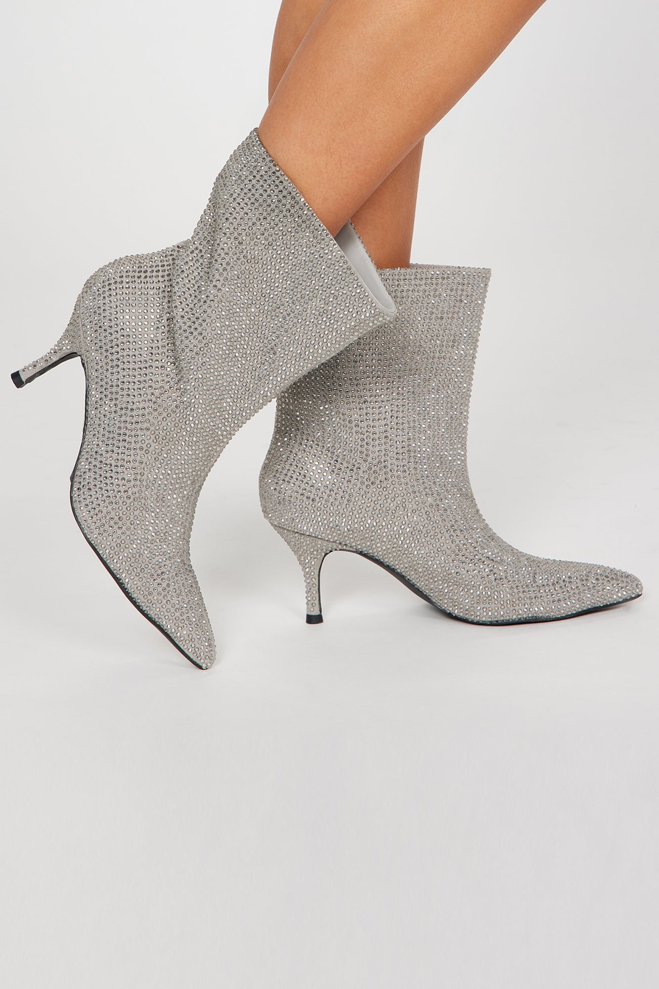 Seize The Moment Booties - Silver