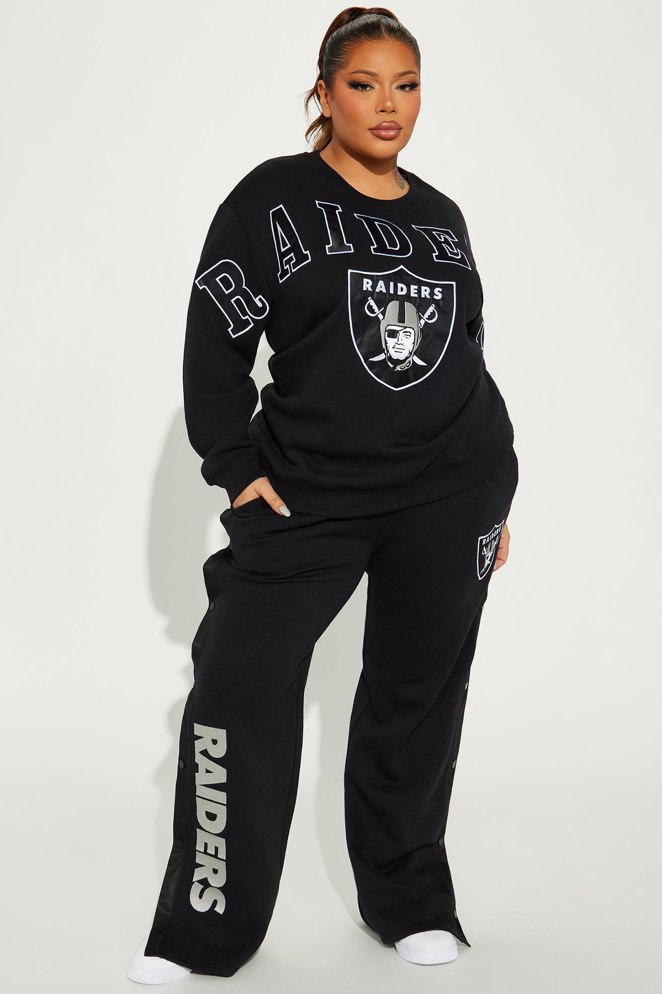 Raiders Crew Neck Sweatshirt - Black