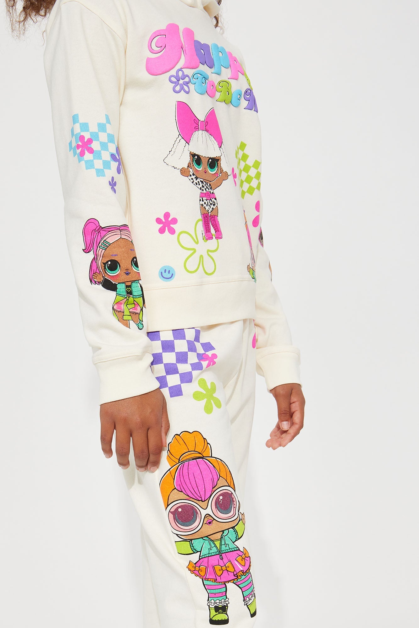 Mini LOL Surprise Happy Thoughts Fleece Jogger Set - Ivory
