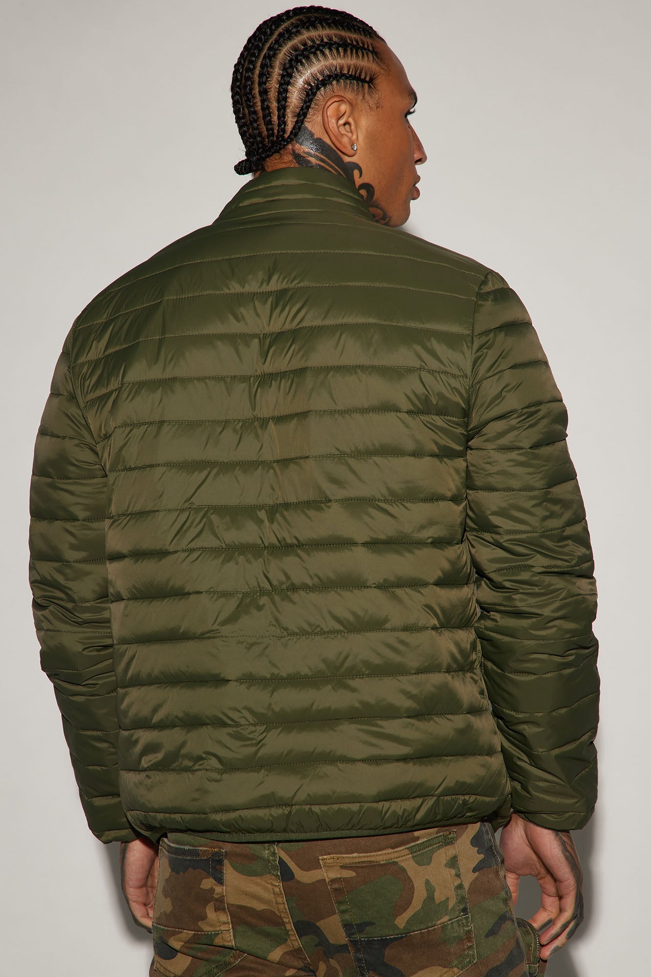 Wesley Packable Puffer Jacket - Olive
