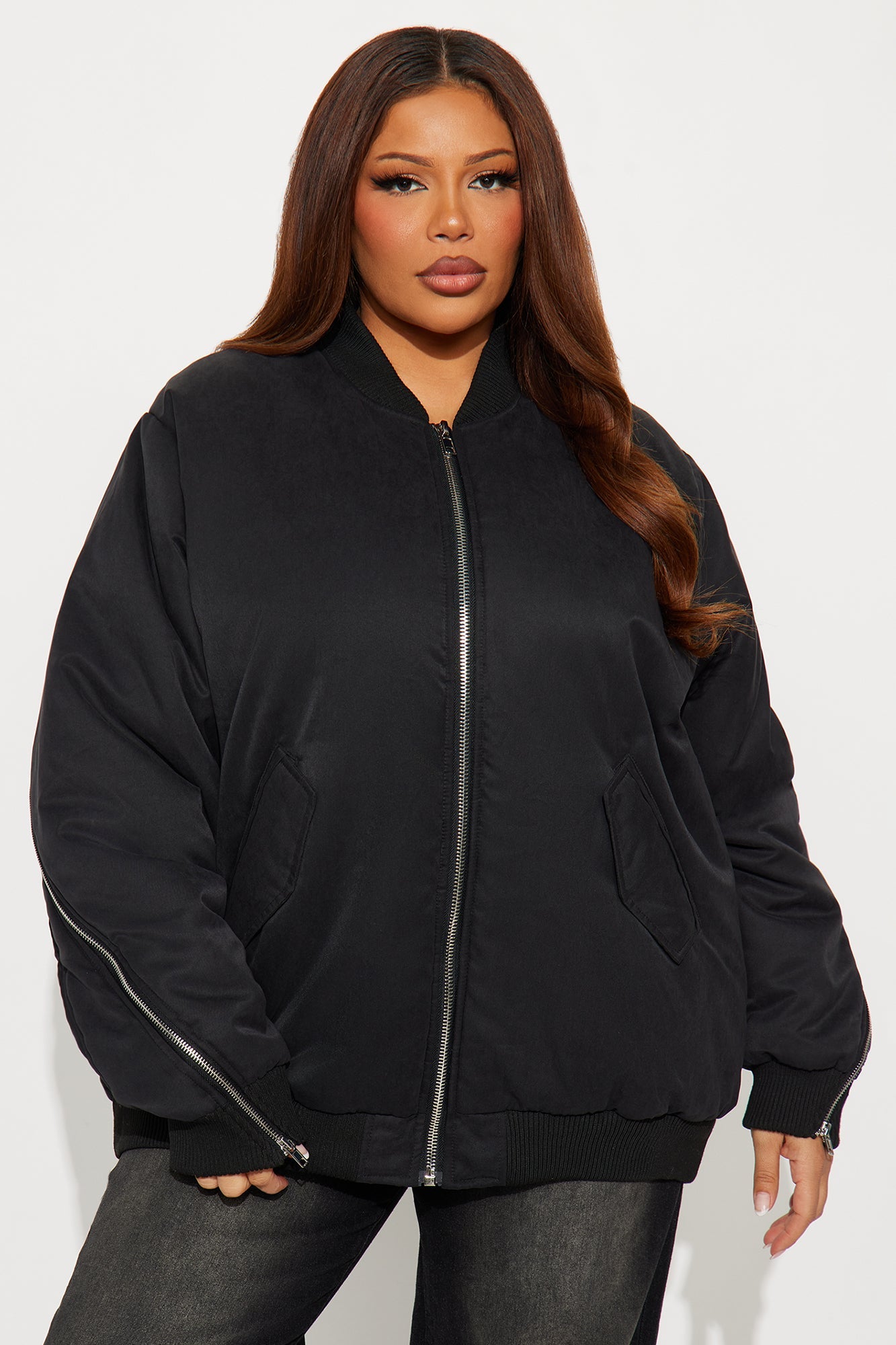 City Hustle Bomber Jacket - Black