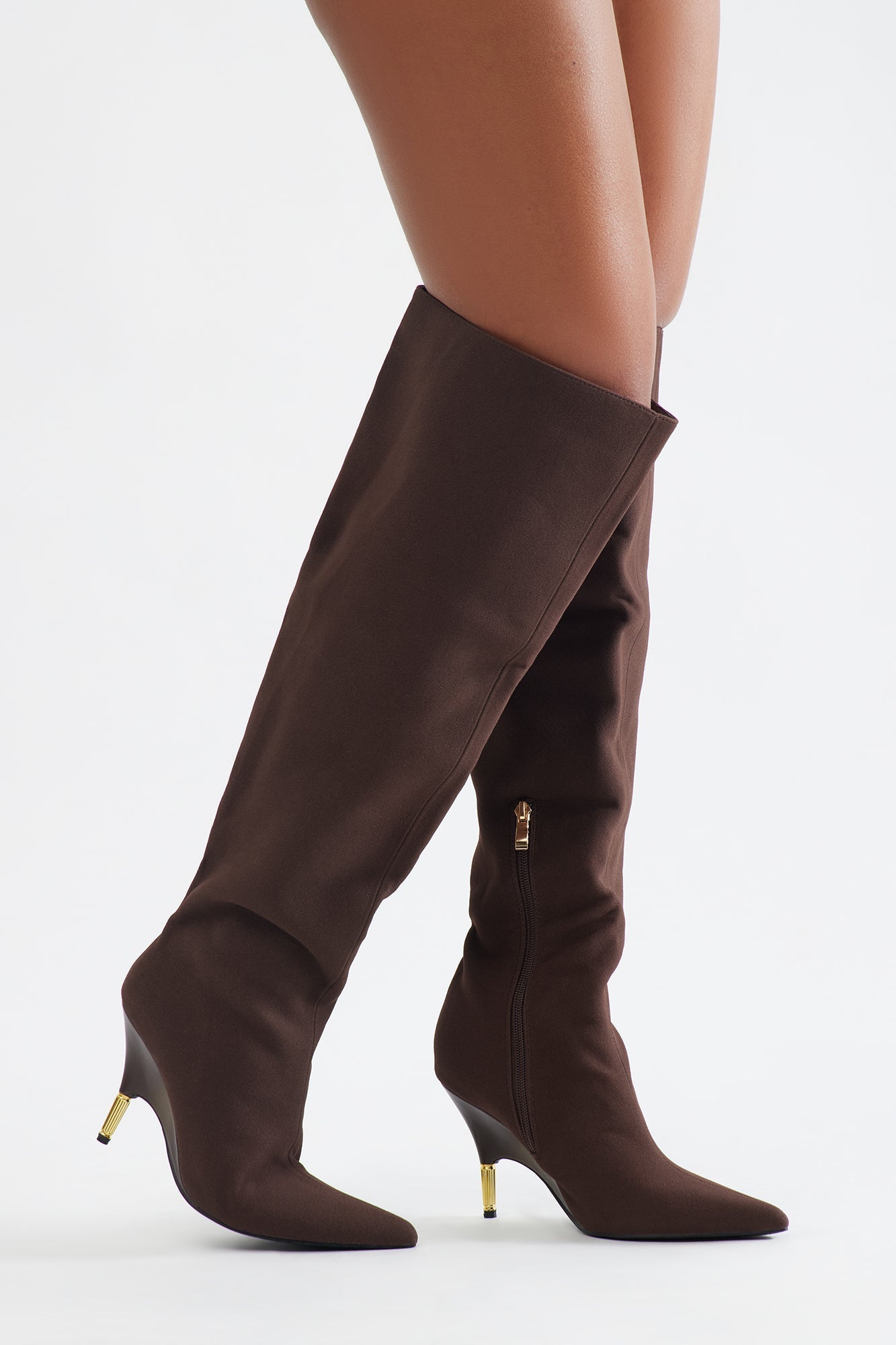 Cayenne Thigh High Boots - Chocolate