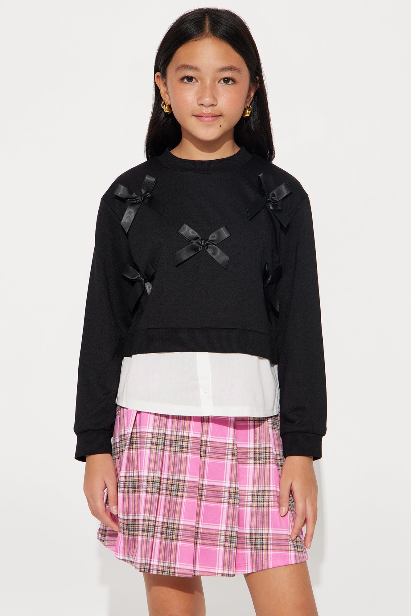 Mini Sara Skirt Set - Black/combo