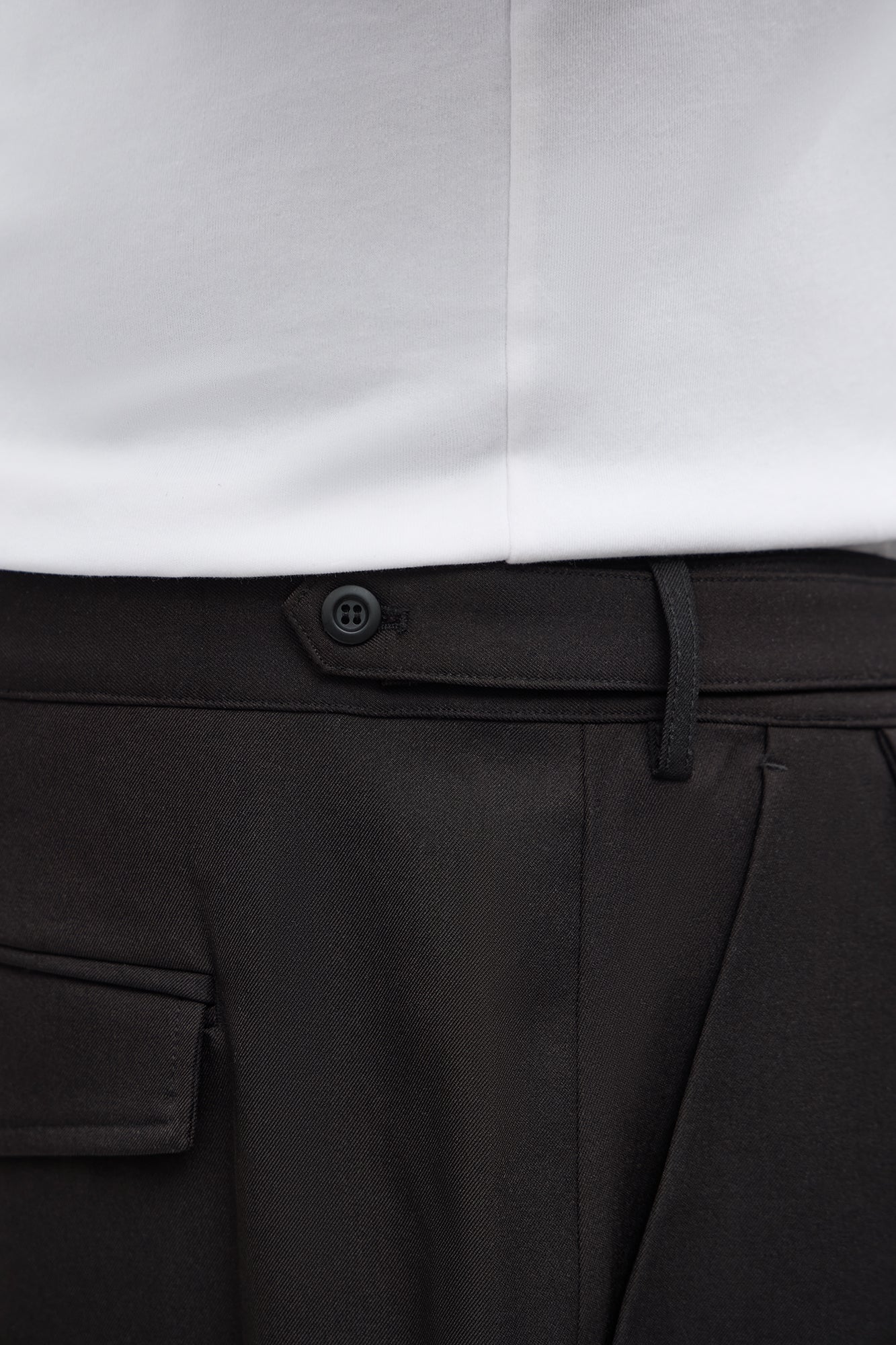 Wide Leg Vanderbilt Gurkha Trouser - Black