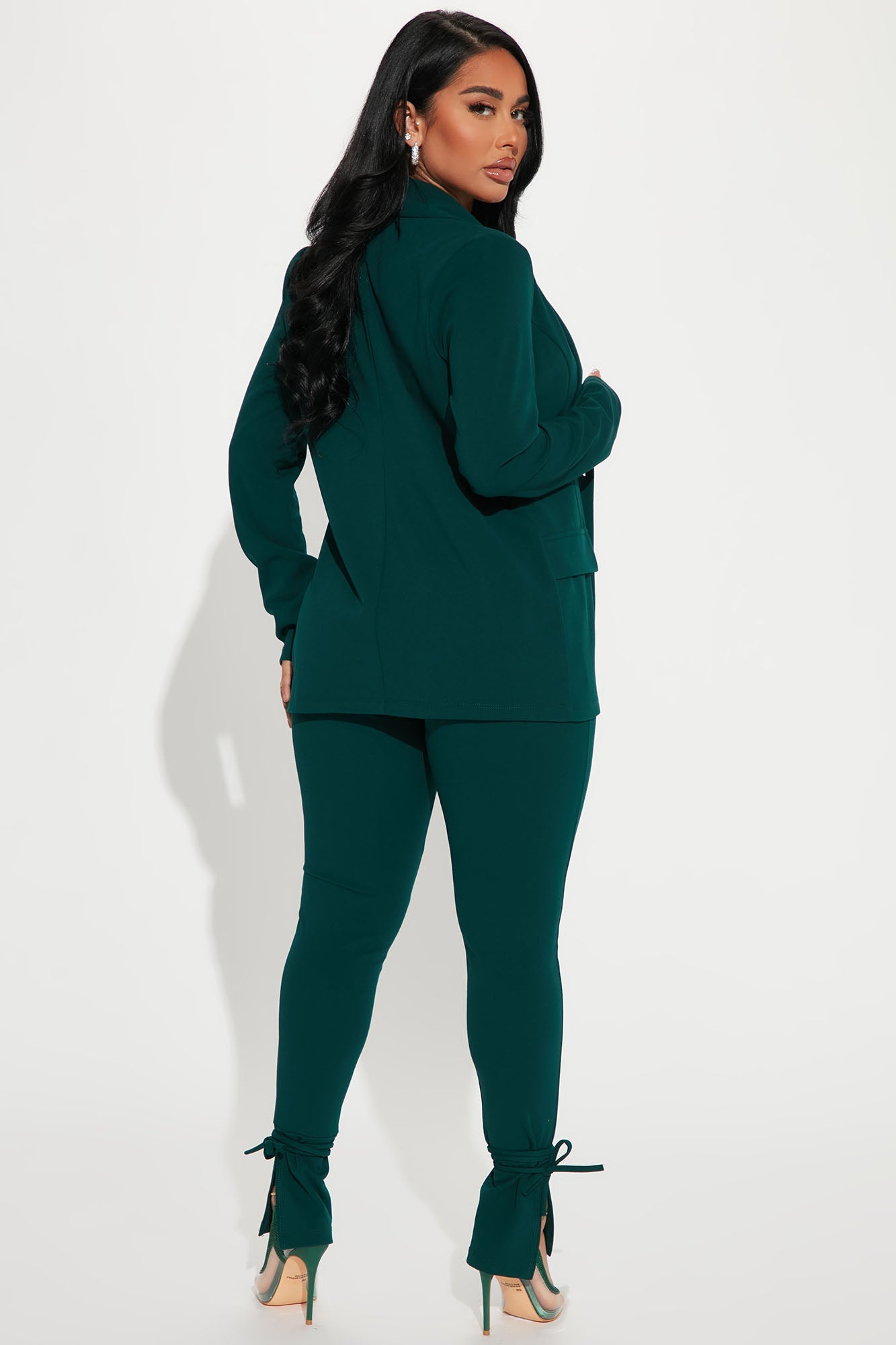 Head Of The Table Pant Suit - Hunter