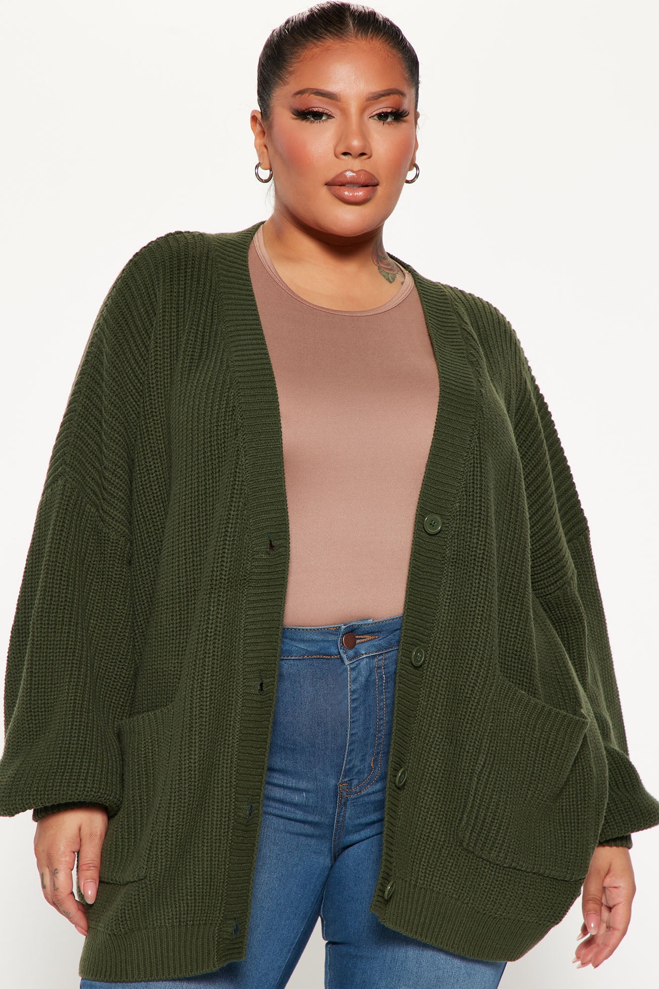 Be My Boyfriend Cardigan - Olive