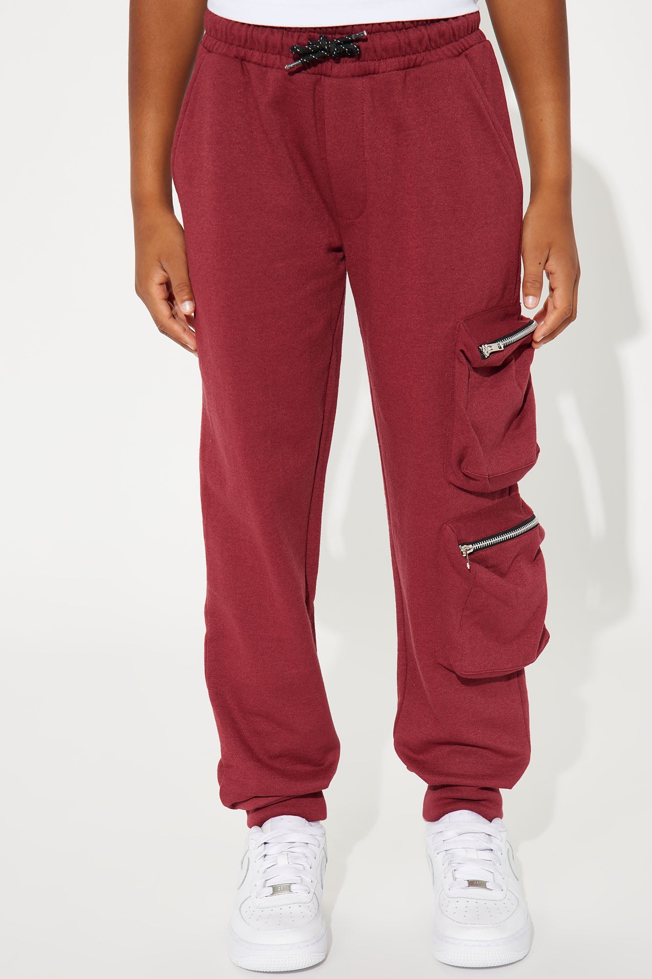 Mini Living Life Fleece Jogger Pant - Burgundy