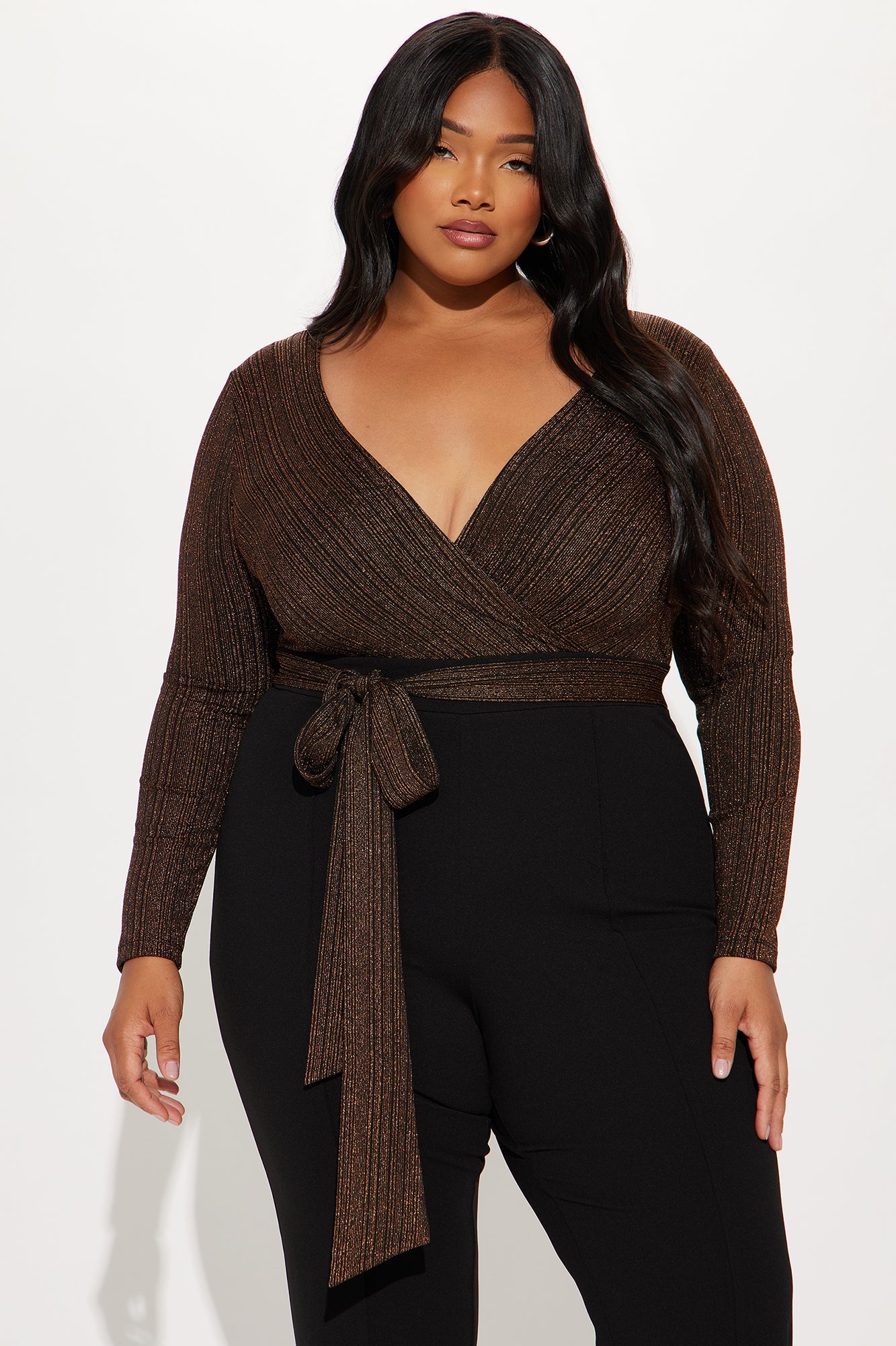 Touch Of Shimmer Jumpsuit - Black/combo