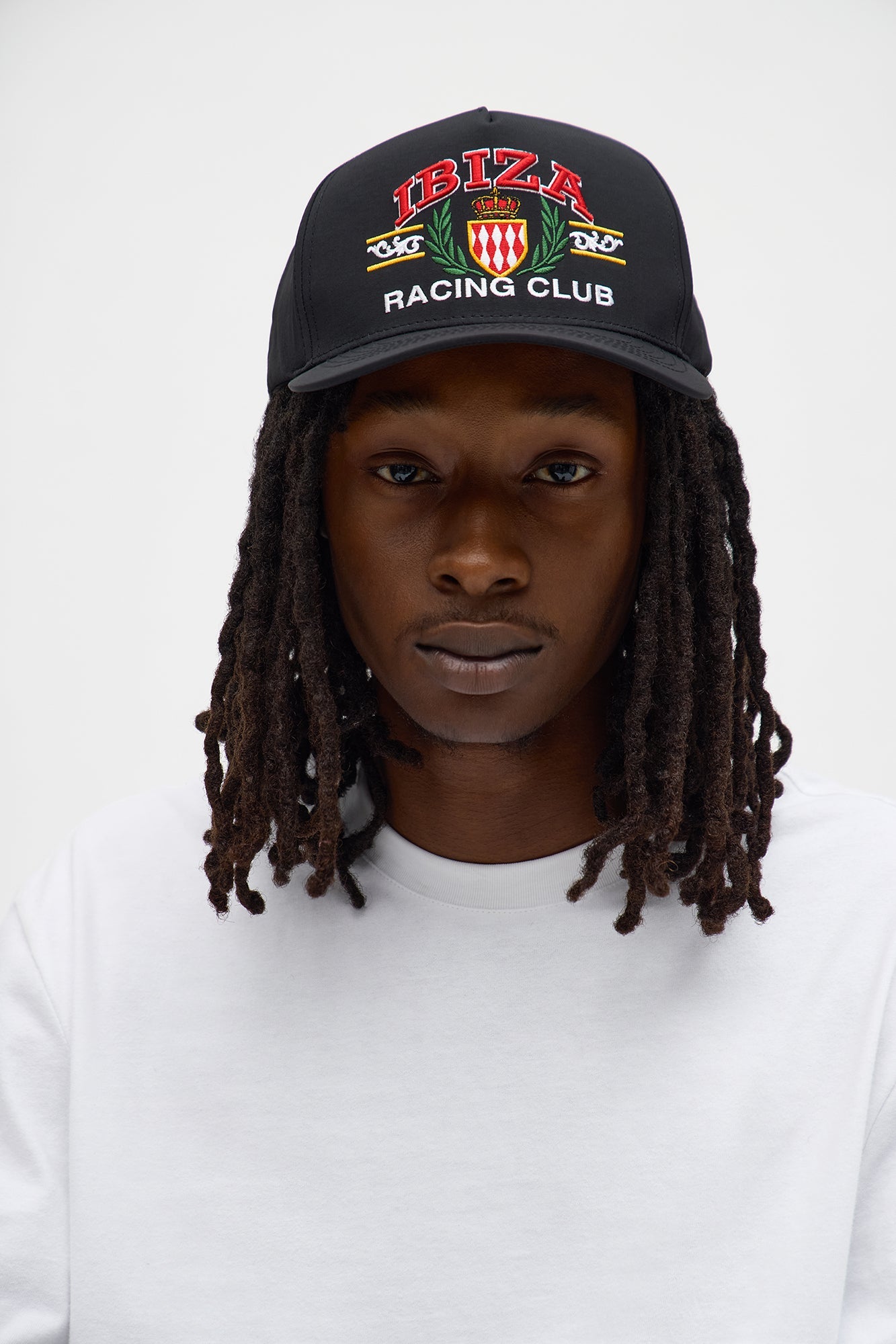 Ibiza Racing Club Nylon Structured Snapback Hat - Black