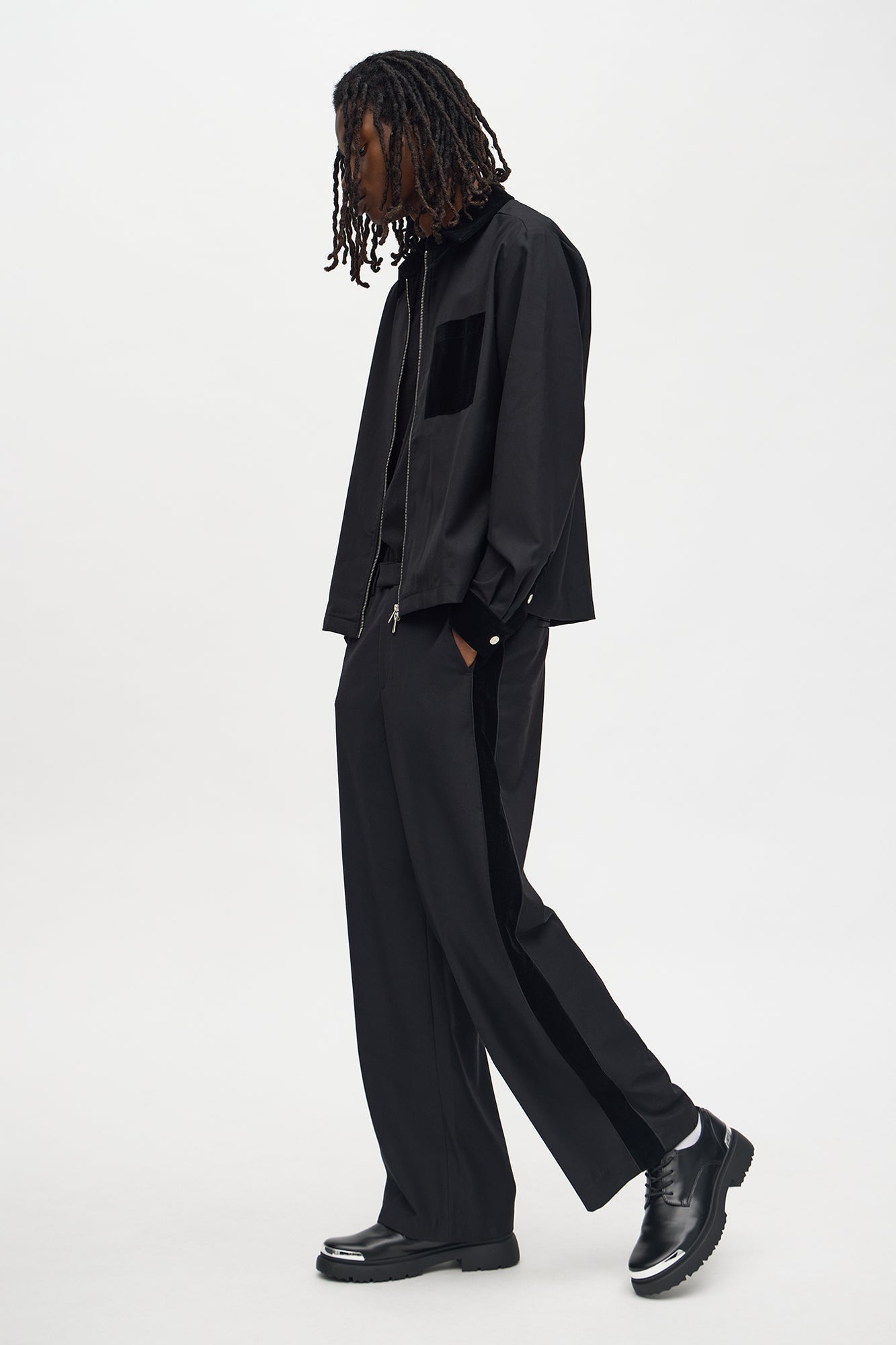 Serrano Midnight Zip-Up - Black