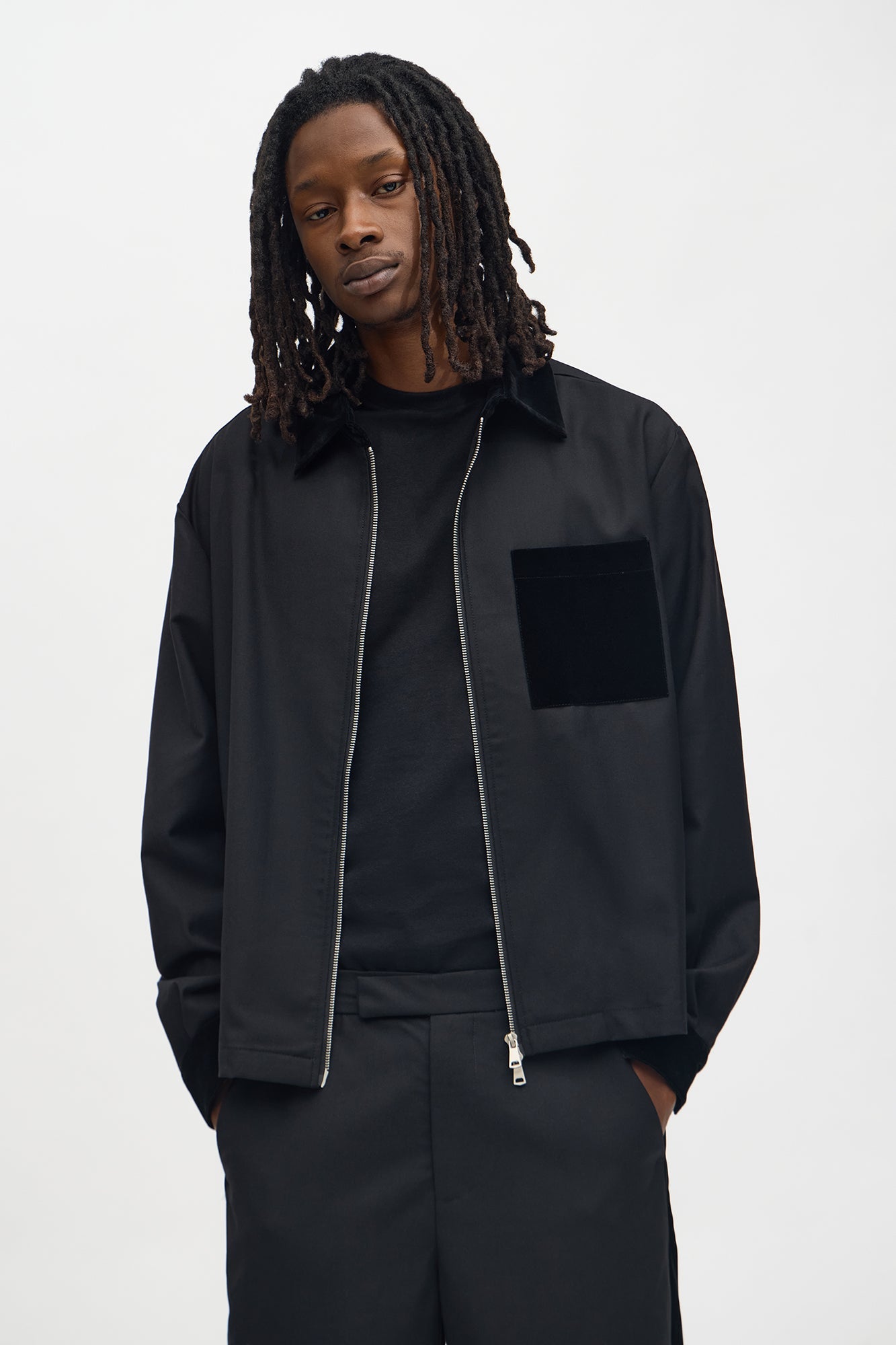 Serrano Midnight Zip-Up - Black