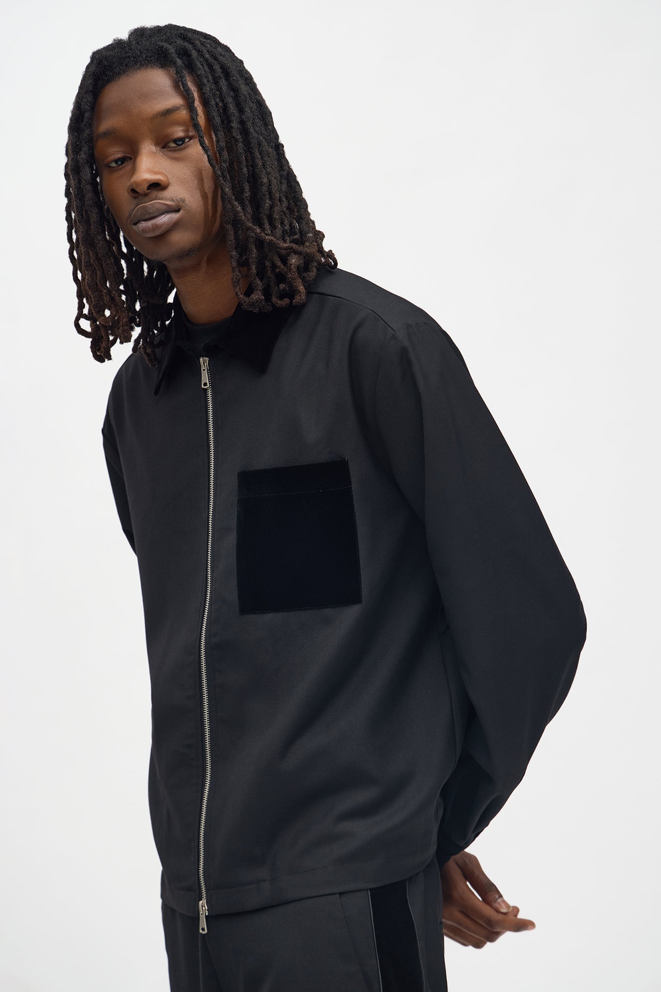 Serrano Midnight Zip-Up - Black