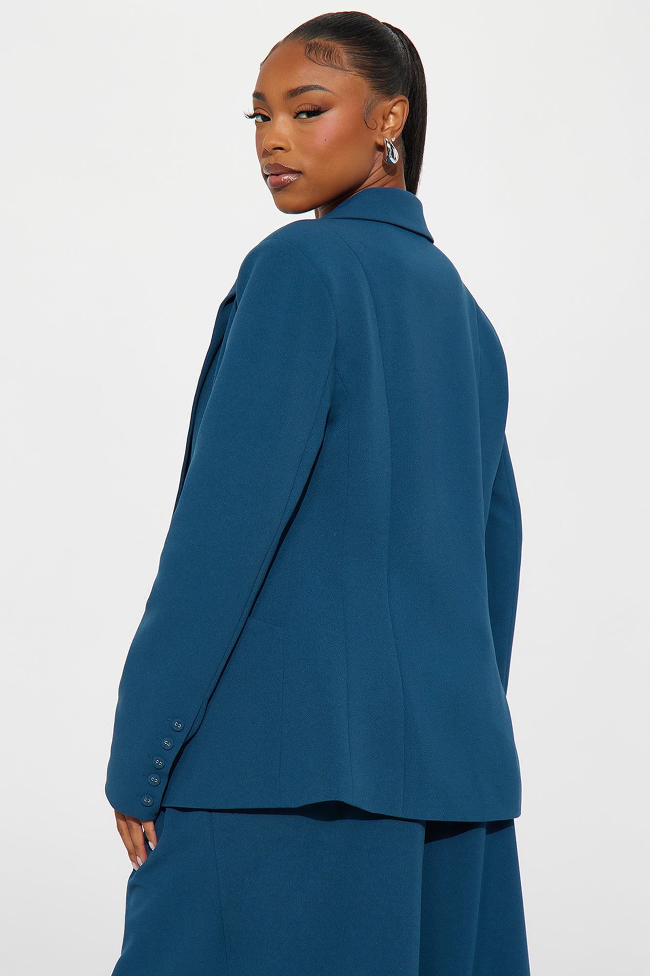 Charlie Fitted Blazer - Teal