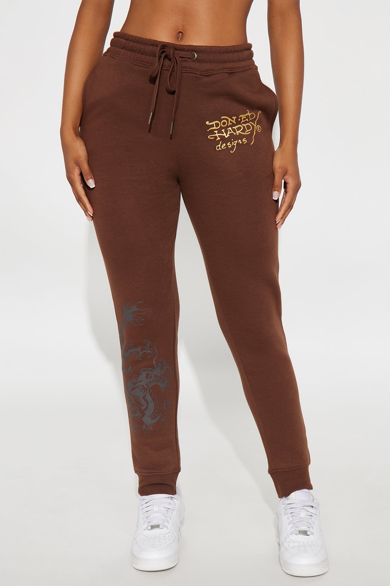 Ed Hardy Double Take Tiger Jogger - Brown