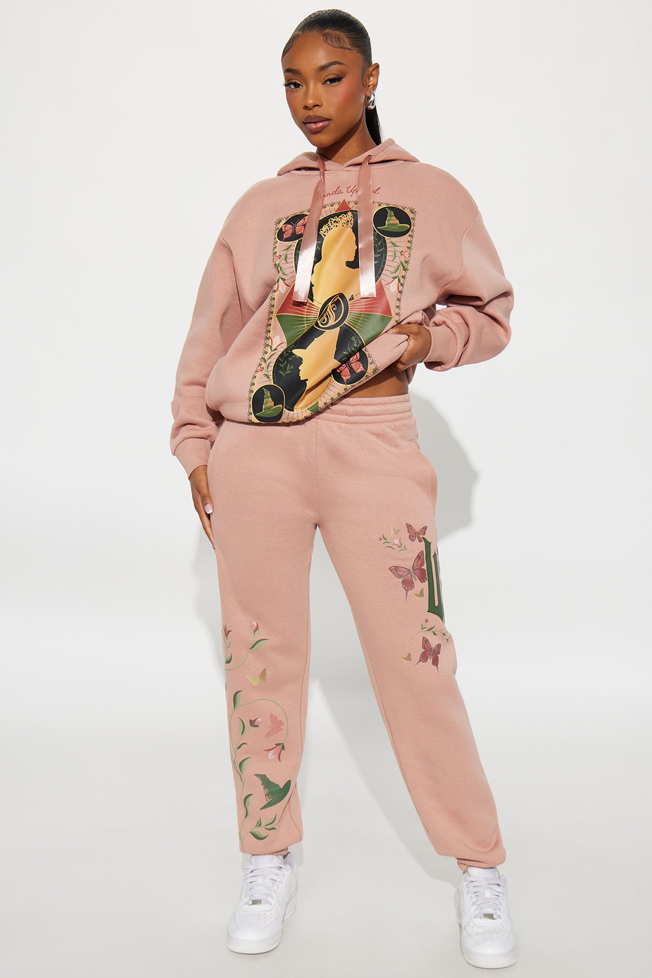 Wicked Glinda & Elphaba Fleece Pants - Pink
