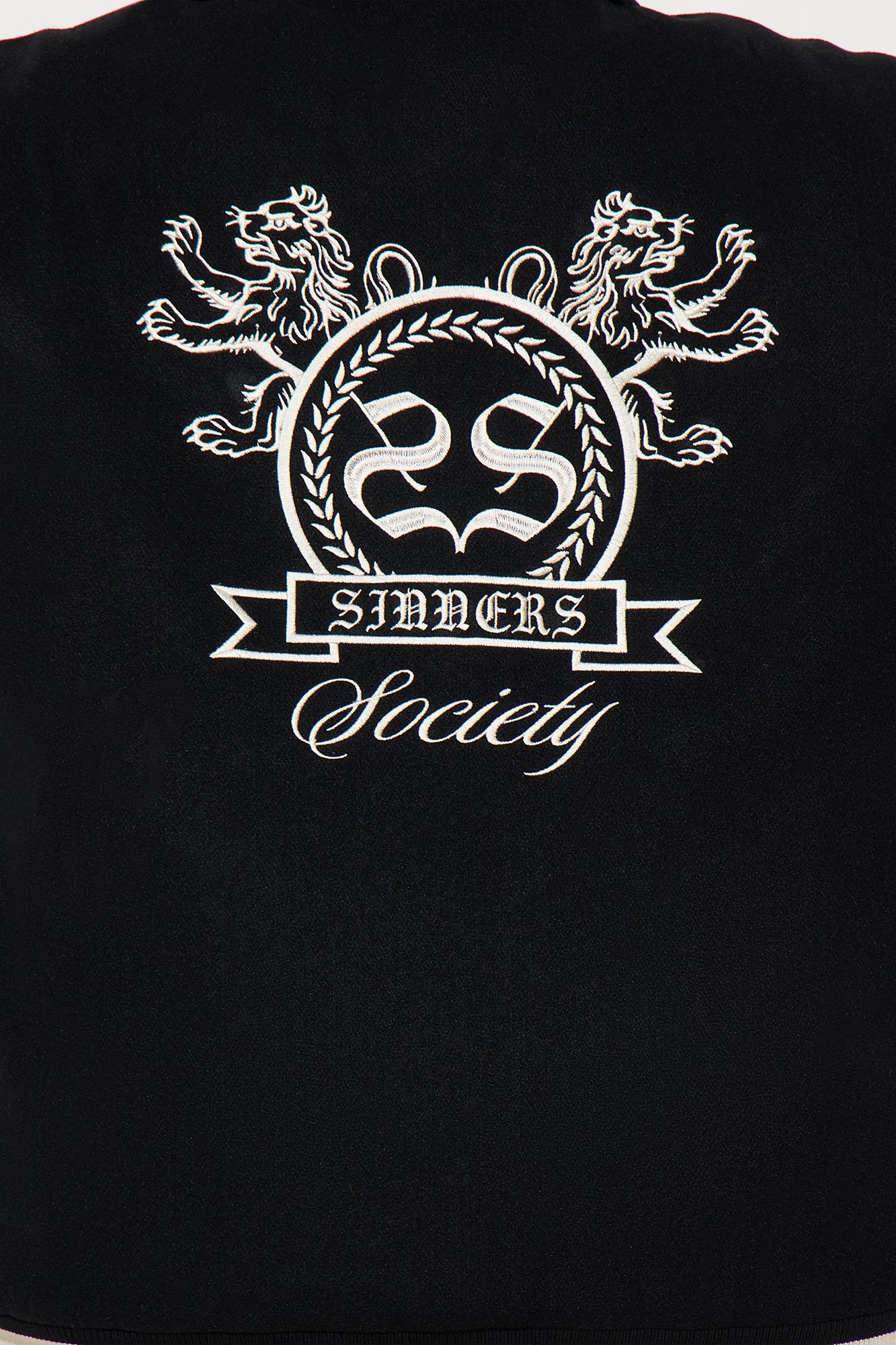 Sinner Society Varsity Jacket - Black/combo