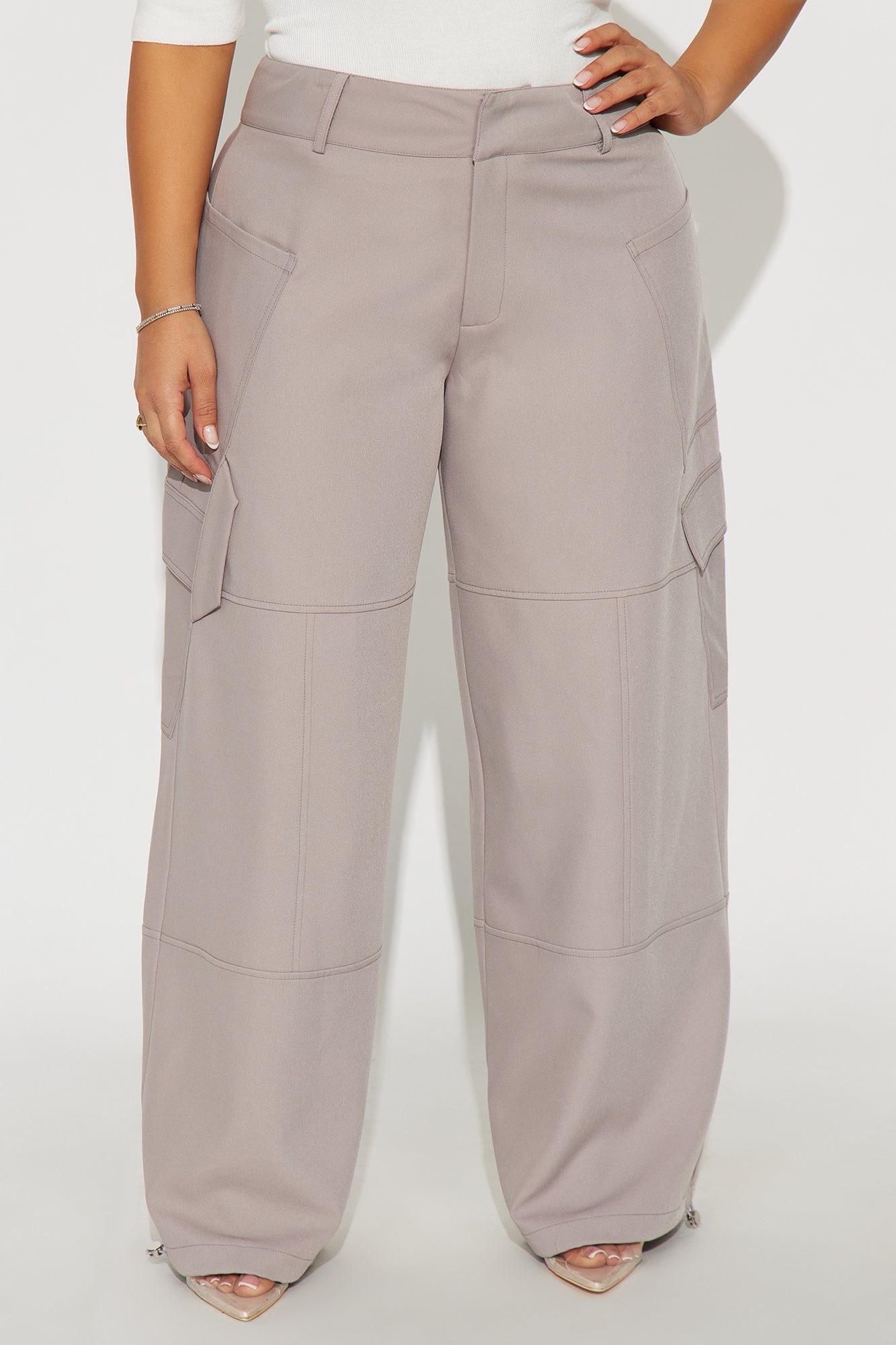 Vera Twill Cargo Jogger Pant 32″ - Stone