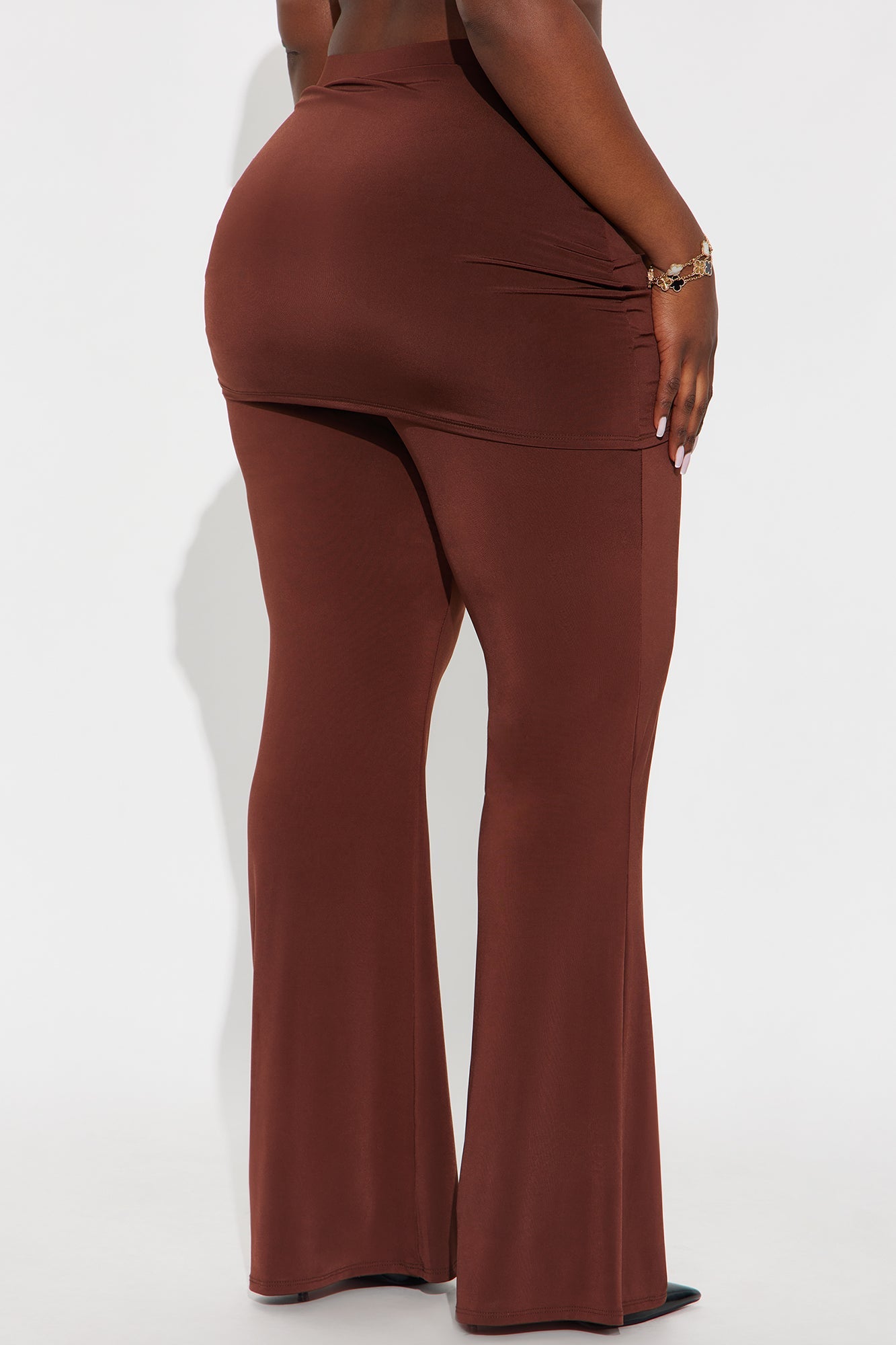 Paloma Wrap Skirt Pant - Chocolate