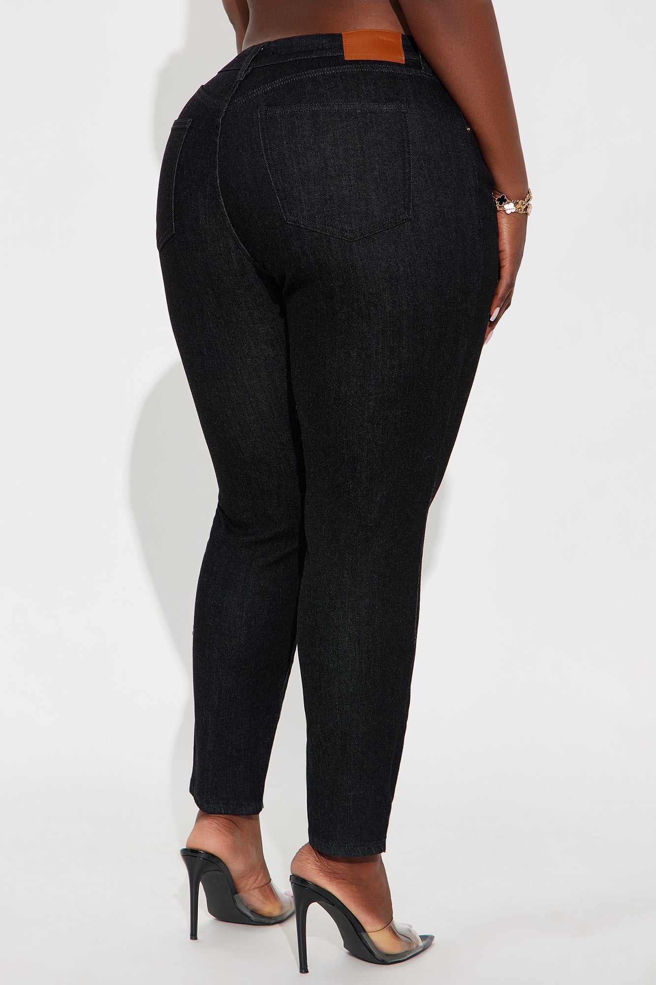 Made For Me Mid Rise Skinny Jeans - Black Wash