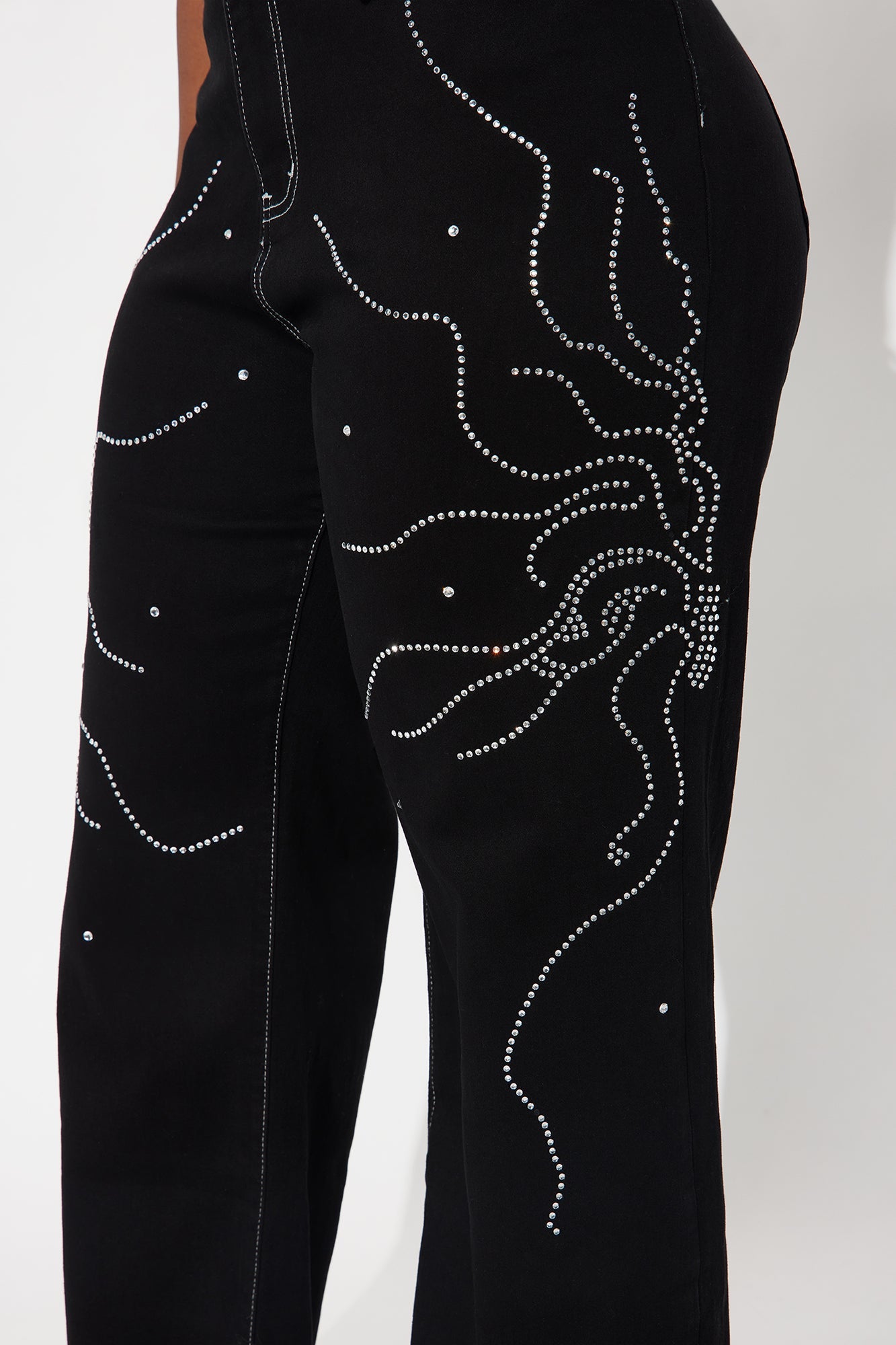 Midnight Sun Embellished Jeans - Black