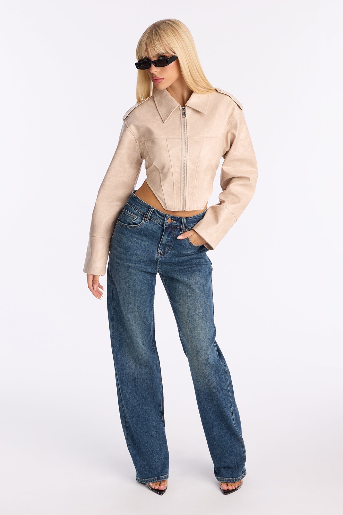 Start Over Straight Leg Jeans - Medium Wash