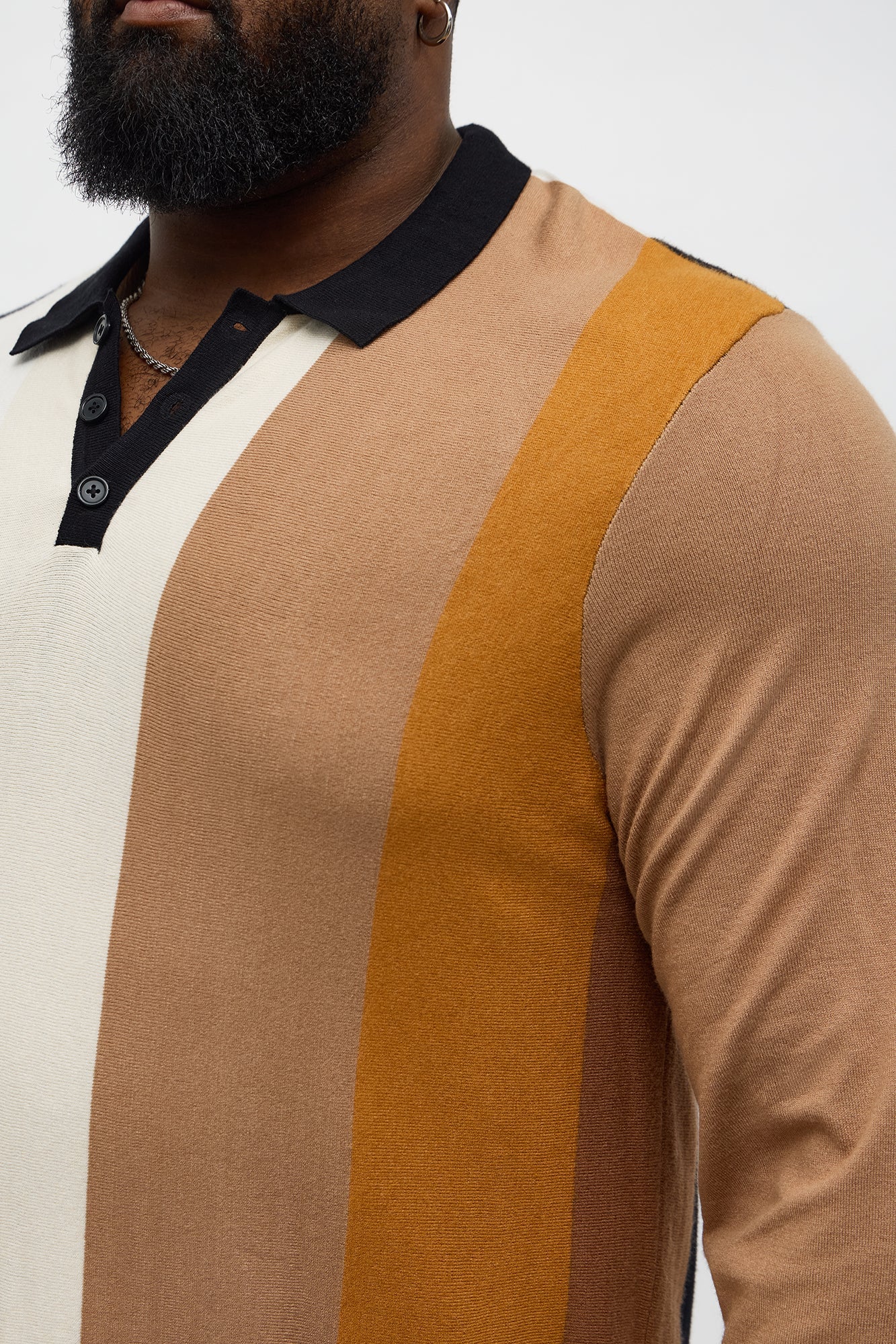 New Level Striped Polo 2.0 - Brown Combo