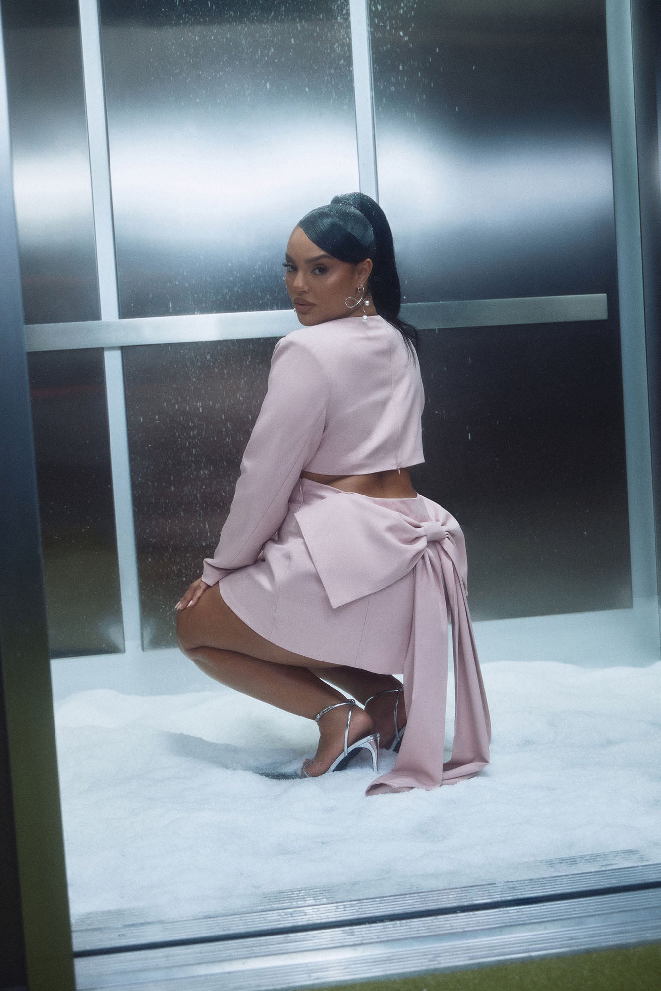 Bow Bae Mini Dress - Pink
