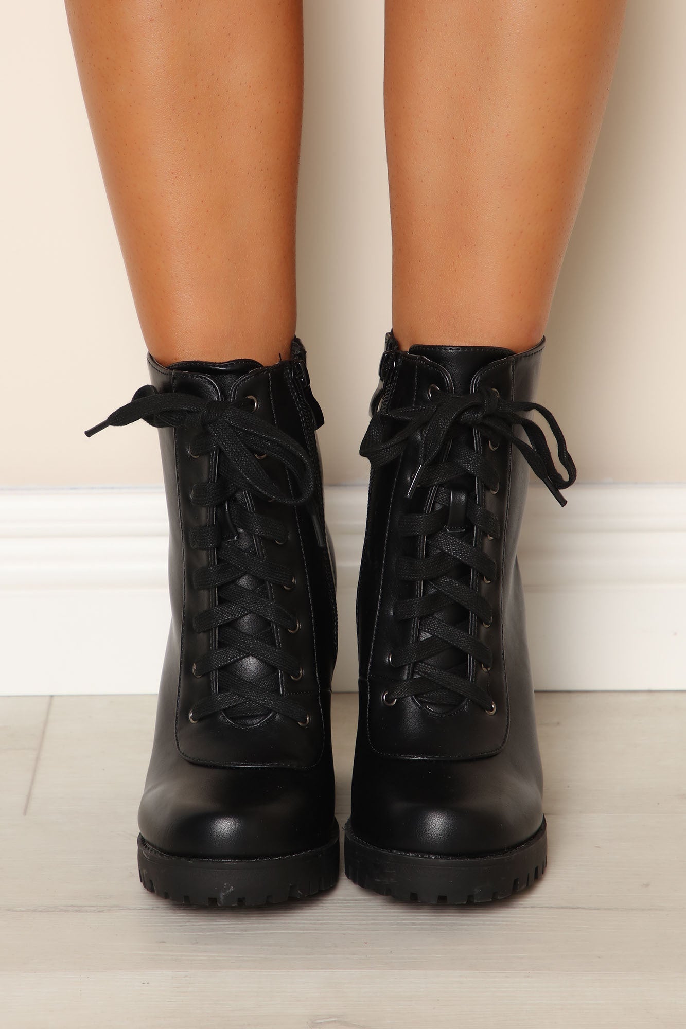 Coordinate With Me Lug Sole Booties - Black