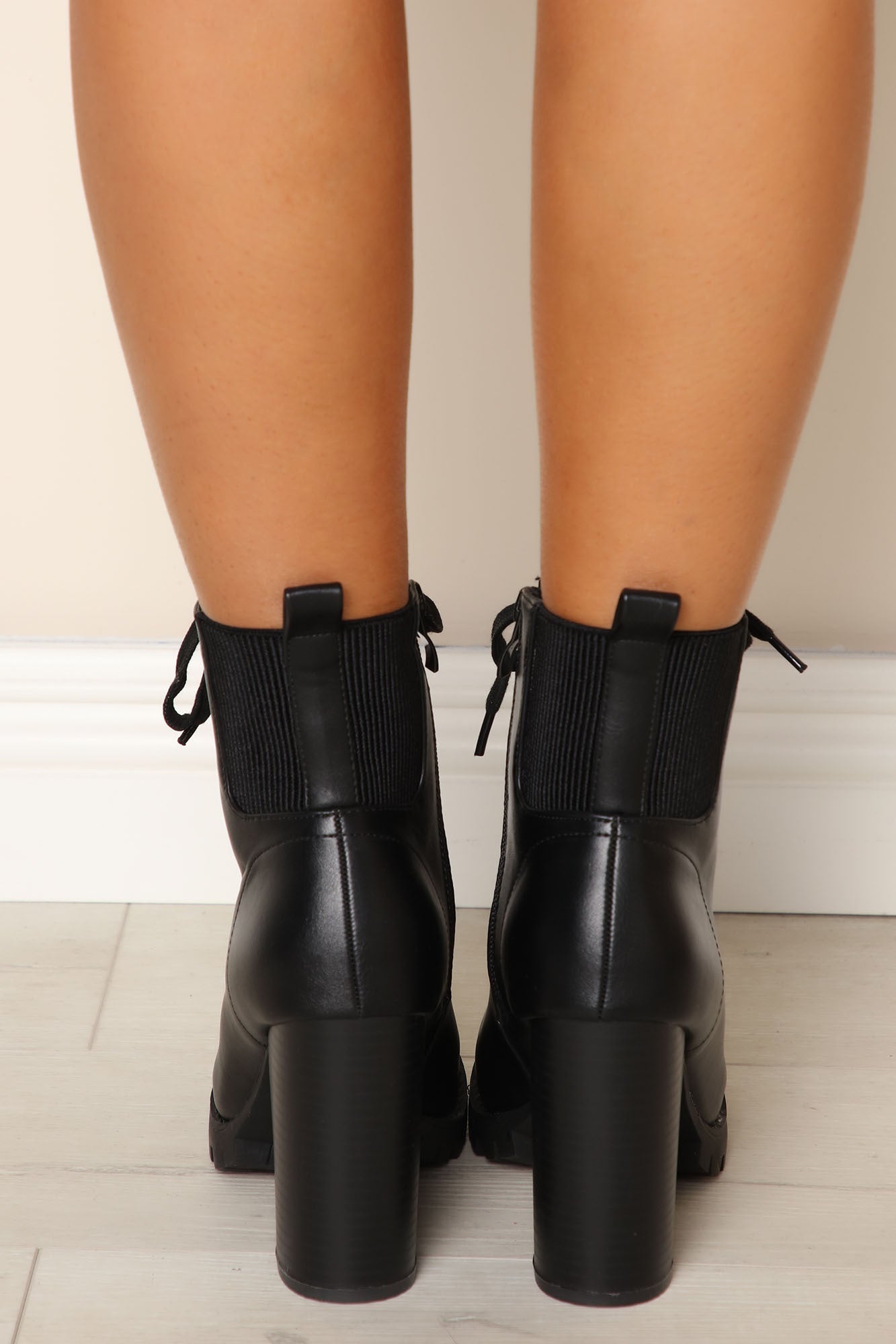 Coordinate With Me Lug Sole Booties - Black