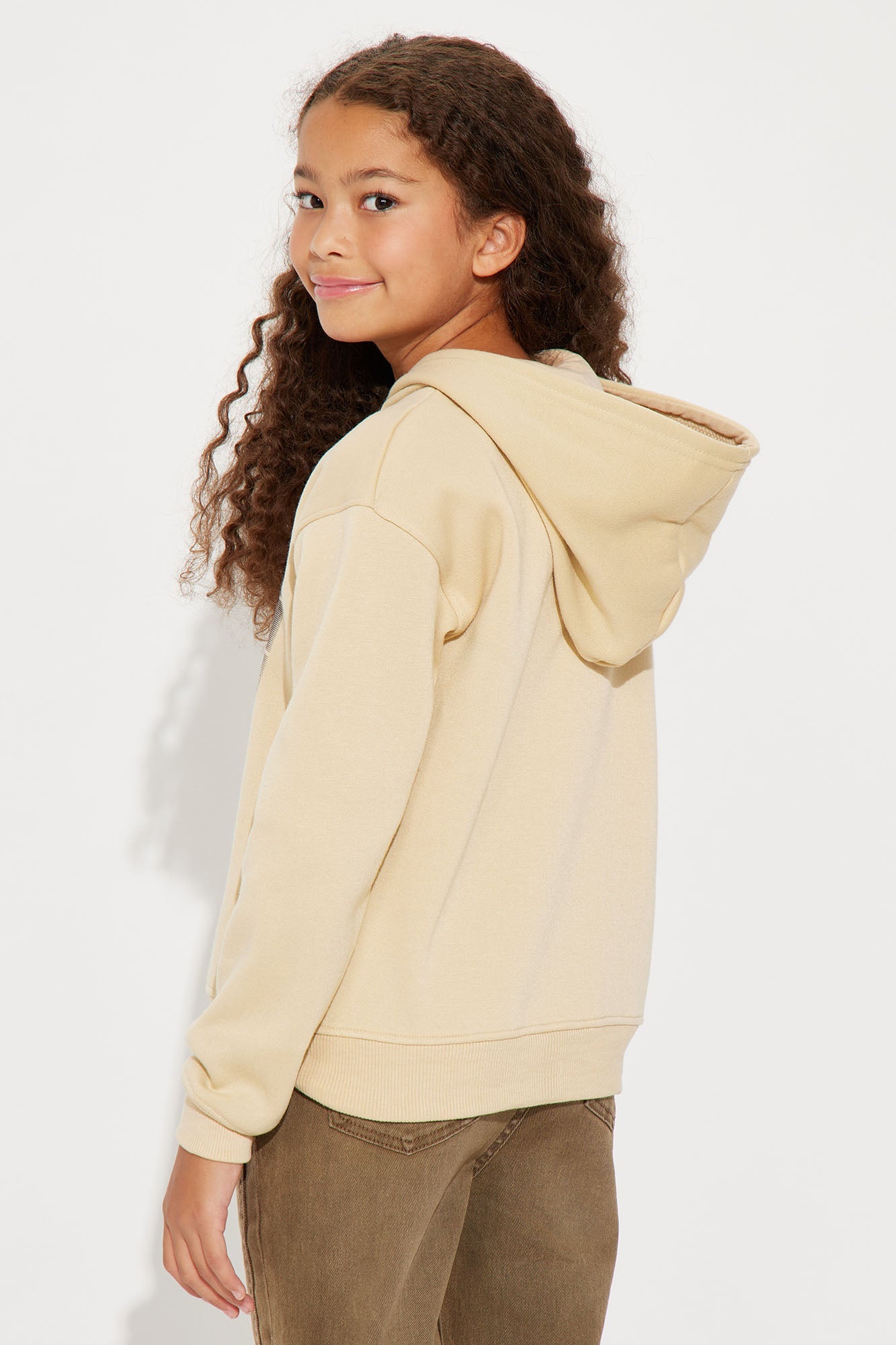 Mini Drippin In Melanin Fleece Hoodie - Sand