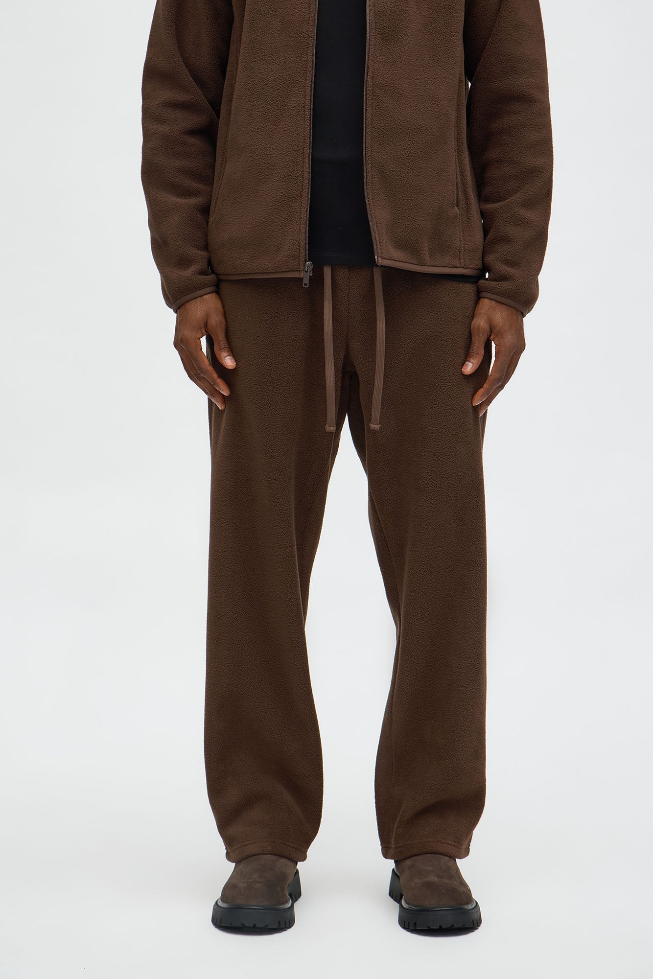 Core Microfleece Pants - Brown