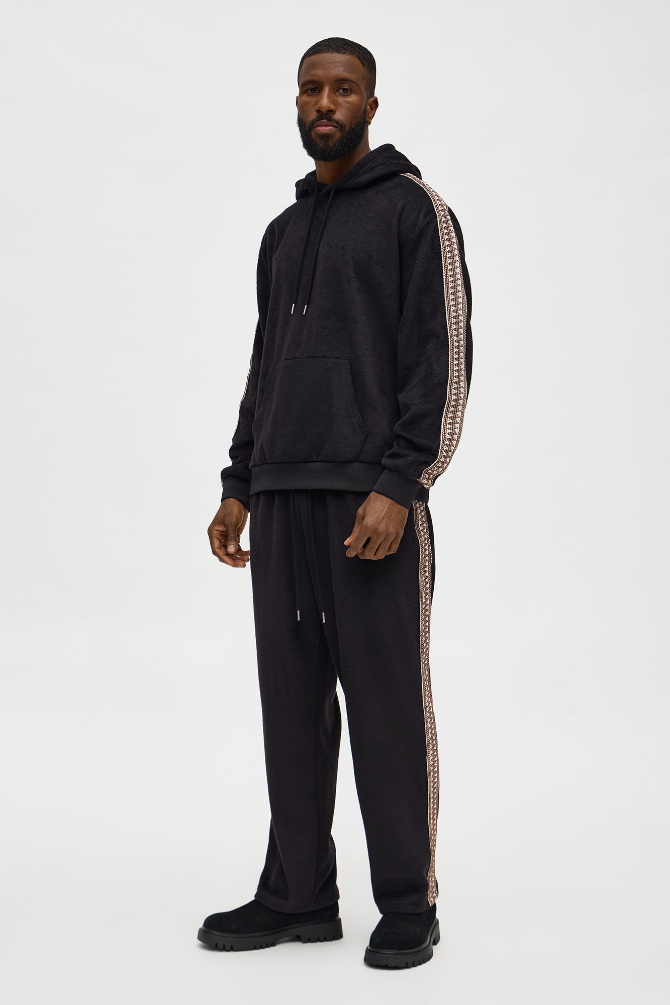 Wooley Taped Hoodie - Black