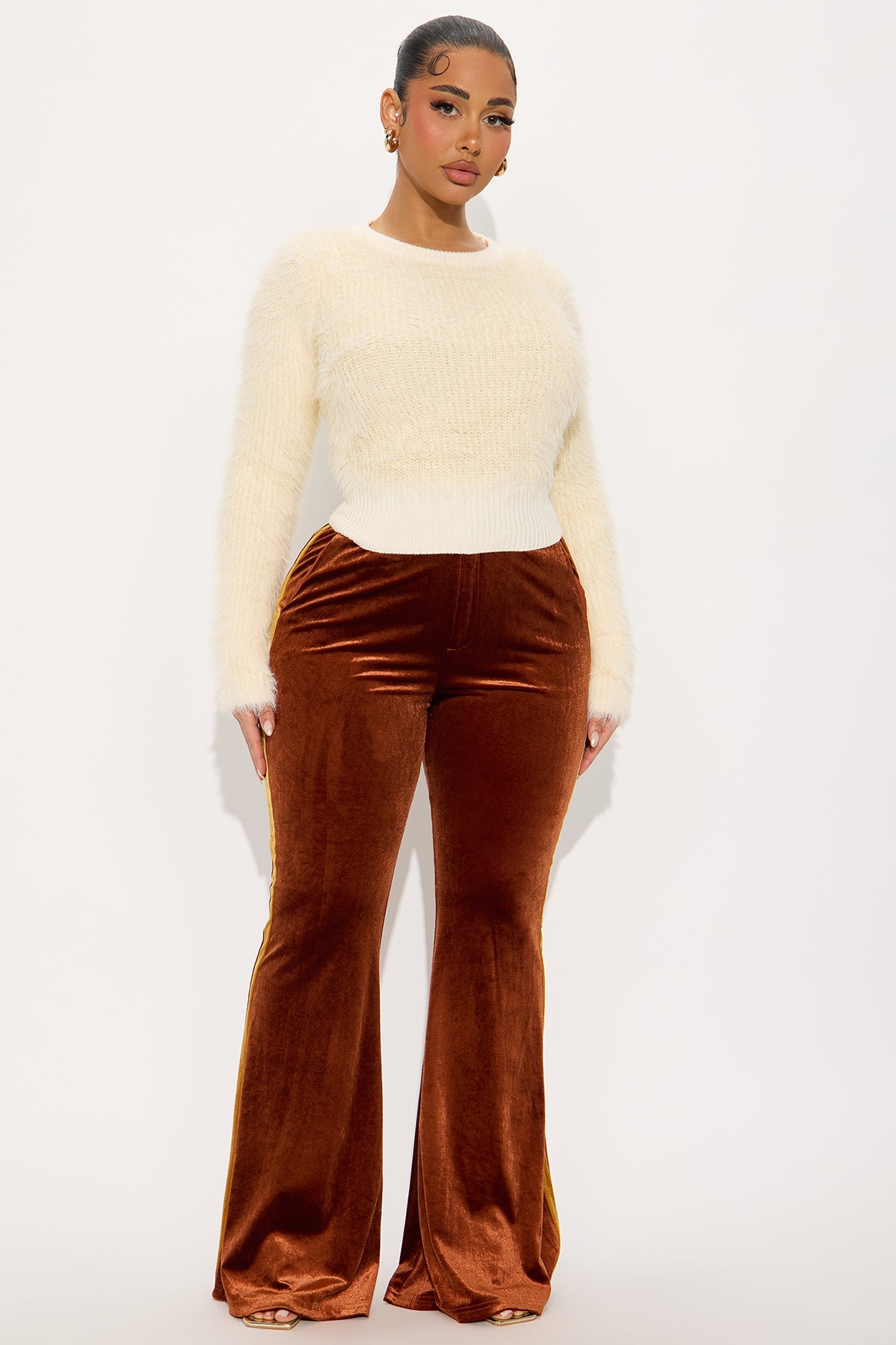 Winter Chill Soft Fuzzy Sweater - Cream