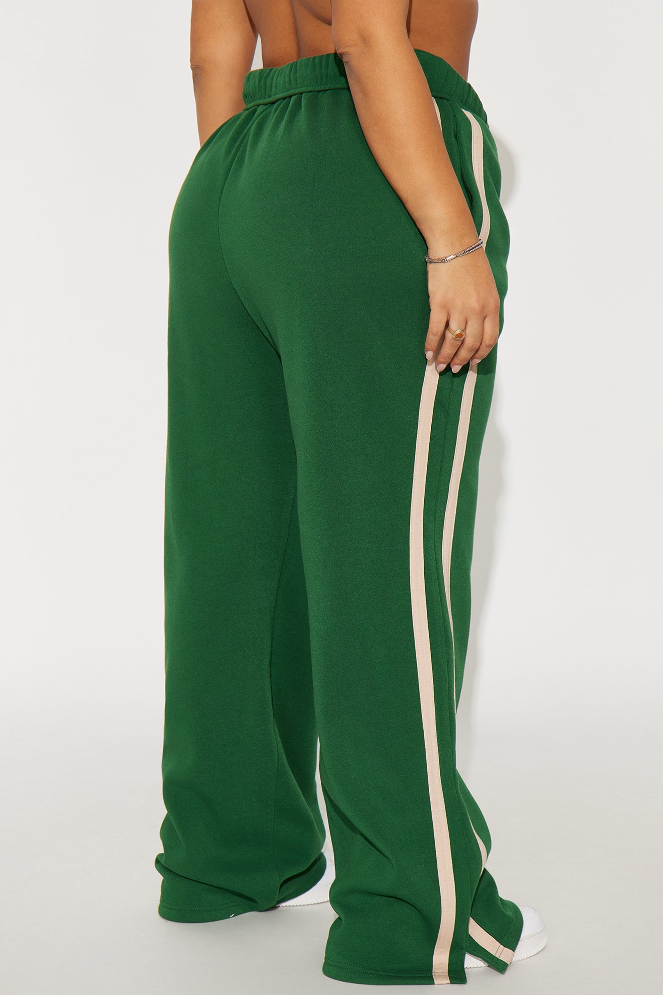 Fit Check Wide Leg Sweatpants - Hunter Green