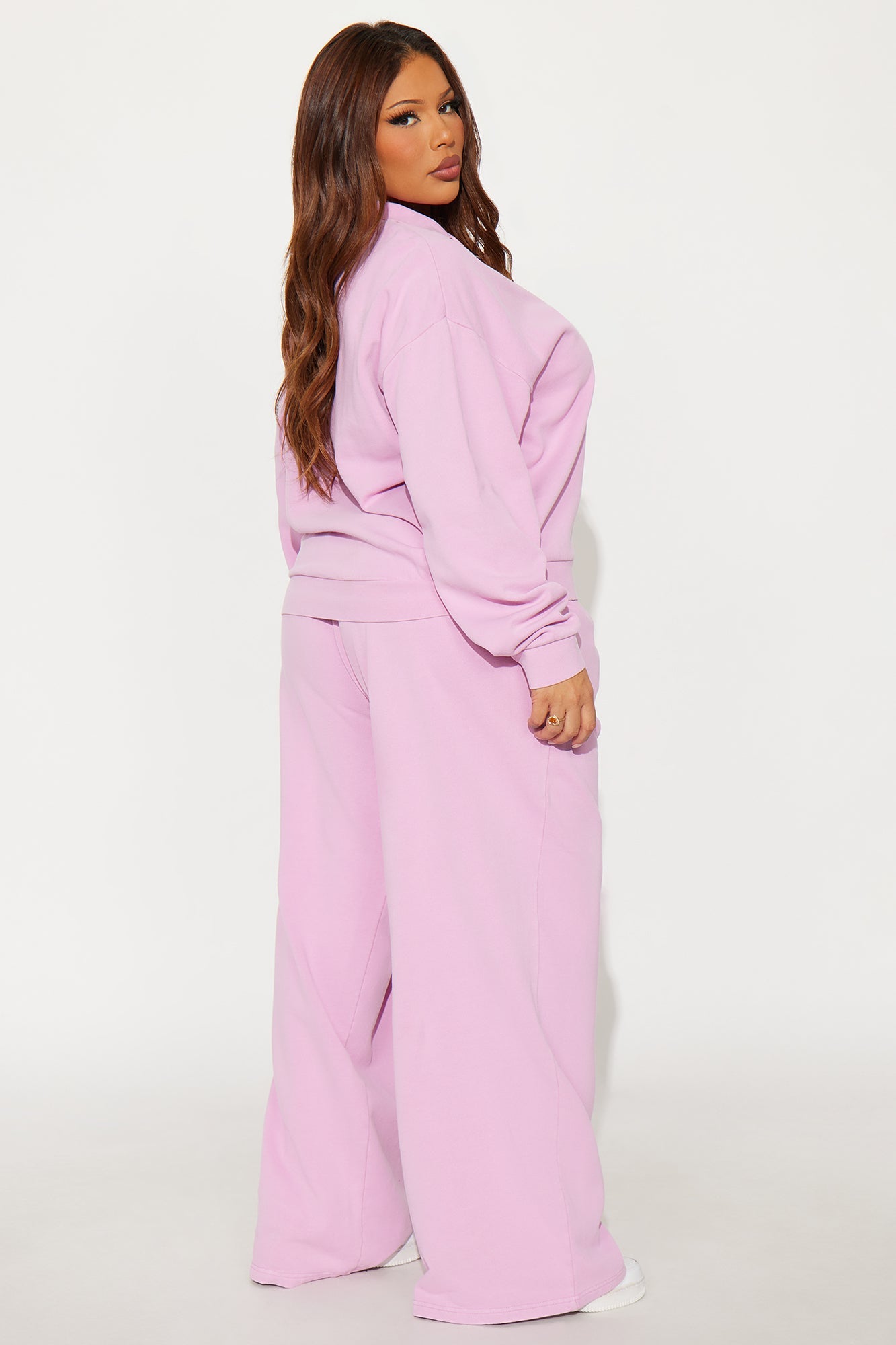 Rich Girl Fleece Pant Set - Lilac