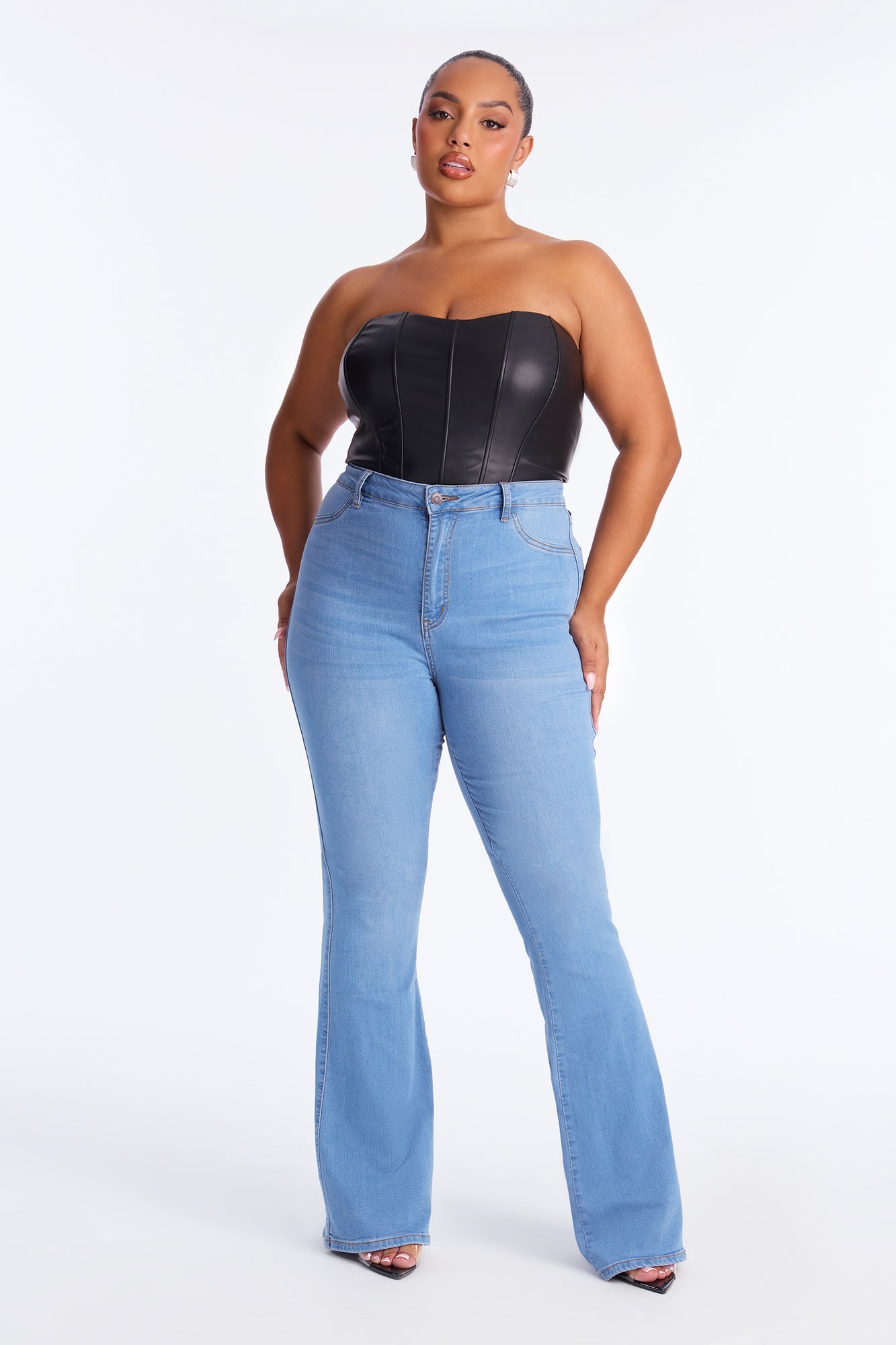 Tall Deep In My Soul Flare Jeans - Light Wash