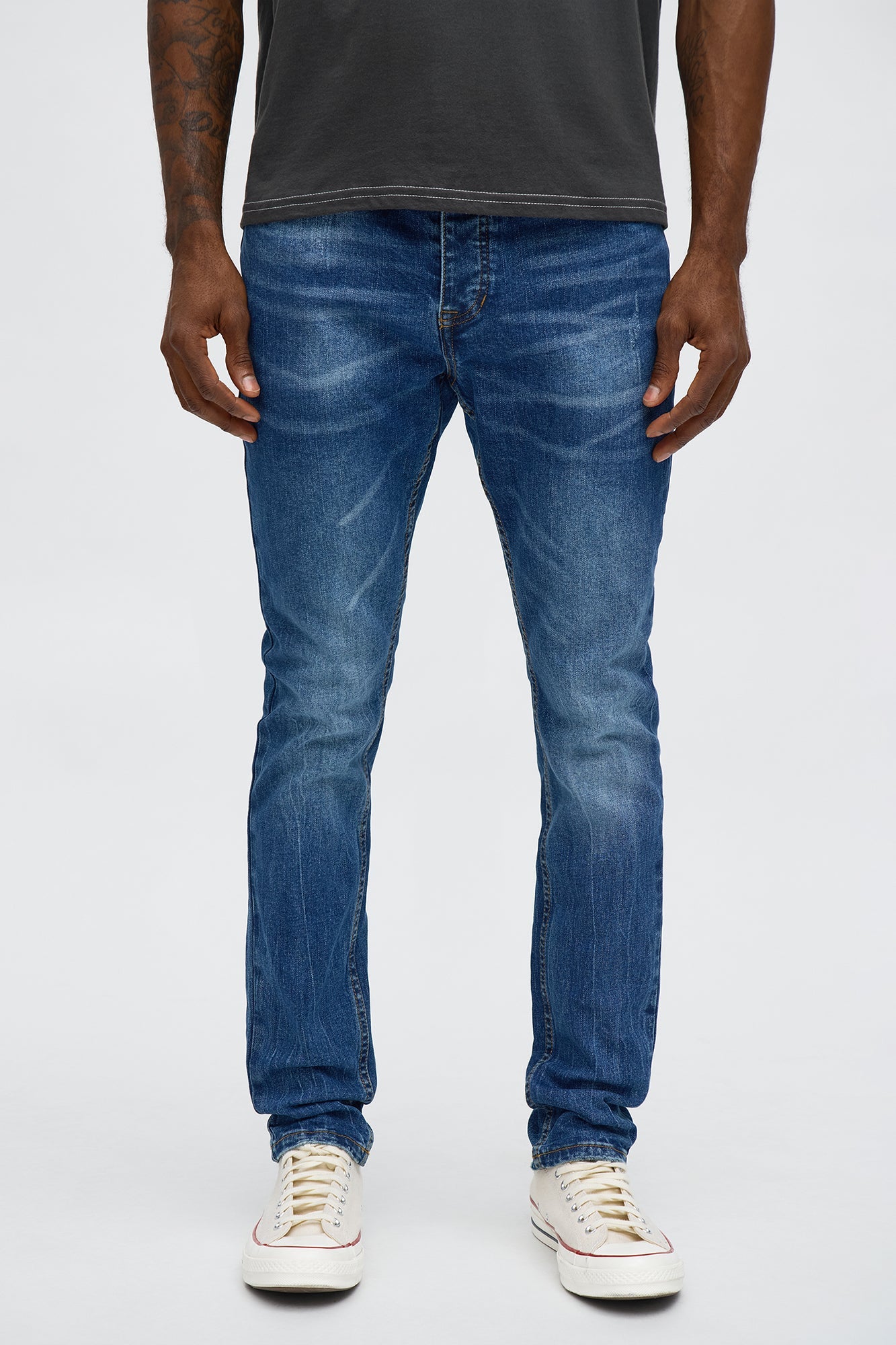 Skinny Hit The Stage Jean - Medium Blue Wash