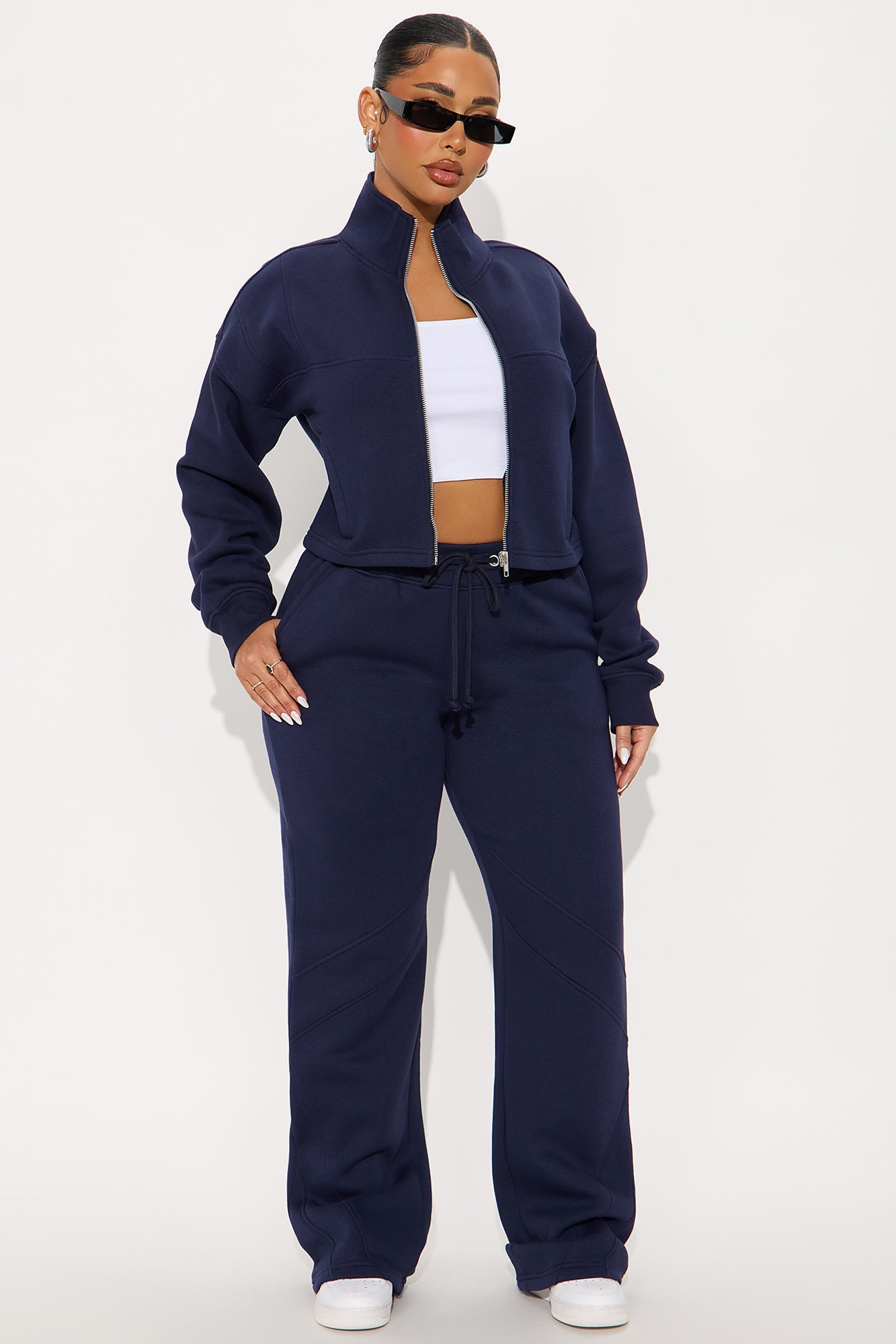 Kelcey Fleece Lounge Pant - Navy