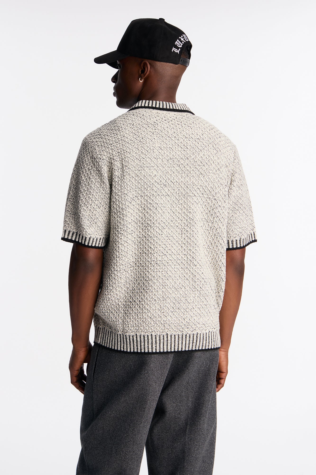 Knit Mercer Johnny Polo - Black