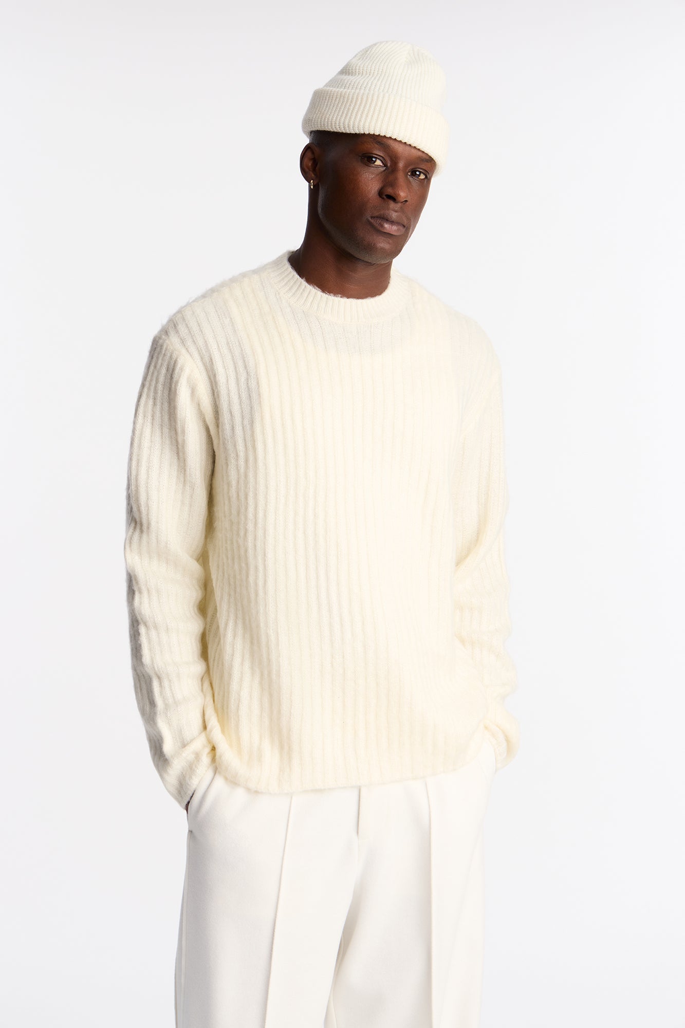On My Way Crew Neck Sweater - Off White