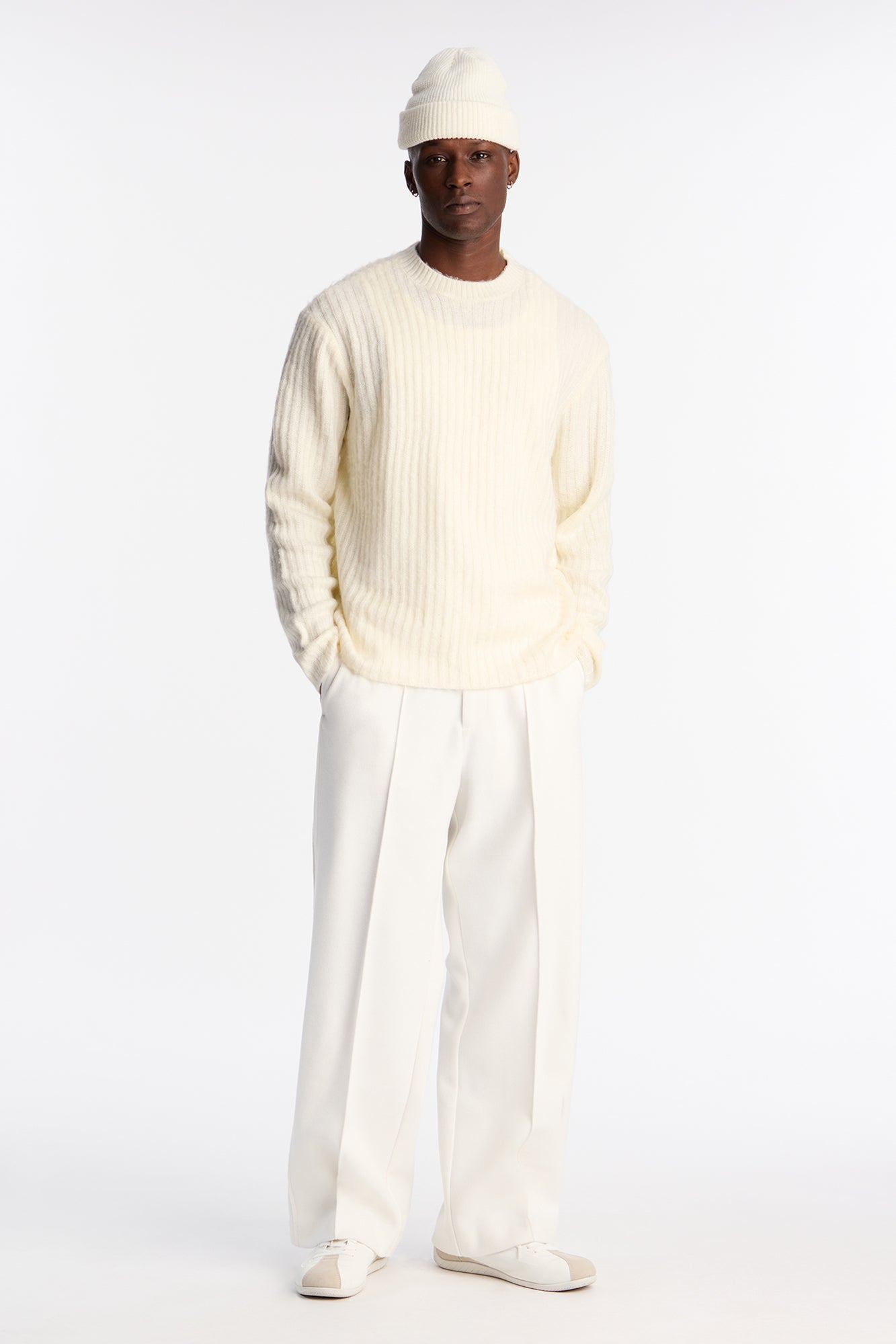 Baggy Mar Vista Stretch Tux Pant - Cream