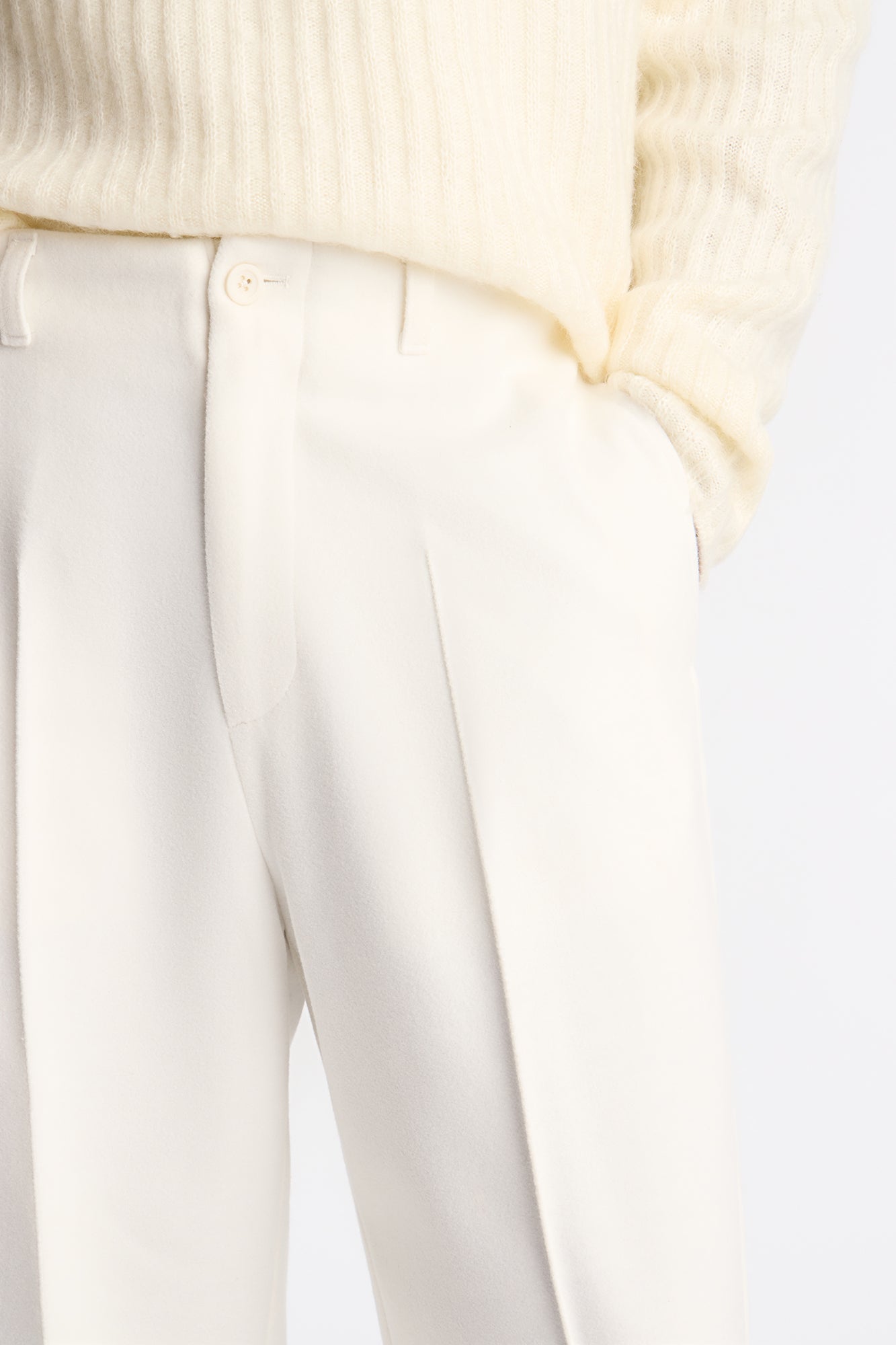 Baggy Mar Vista Stretch Tux Pant - Cream