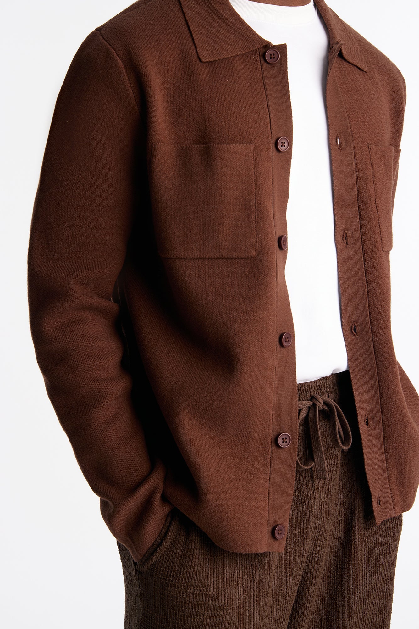 Daily Cardigan Sweater - Brown