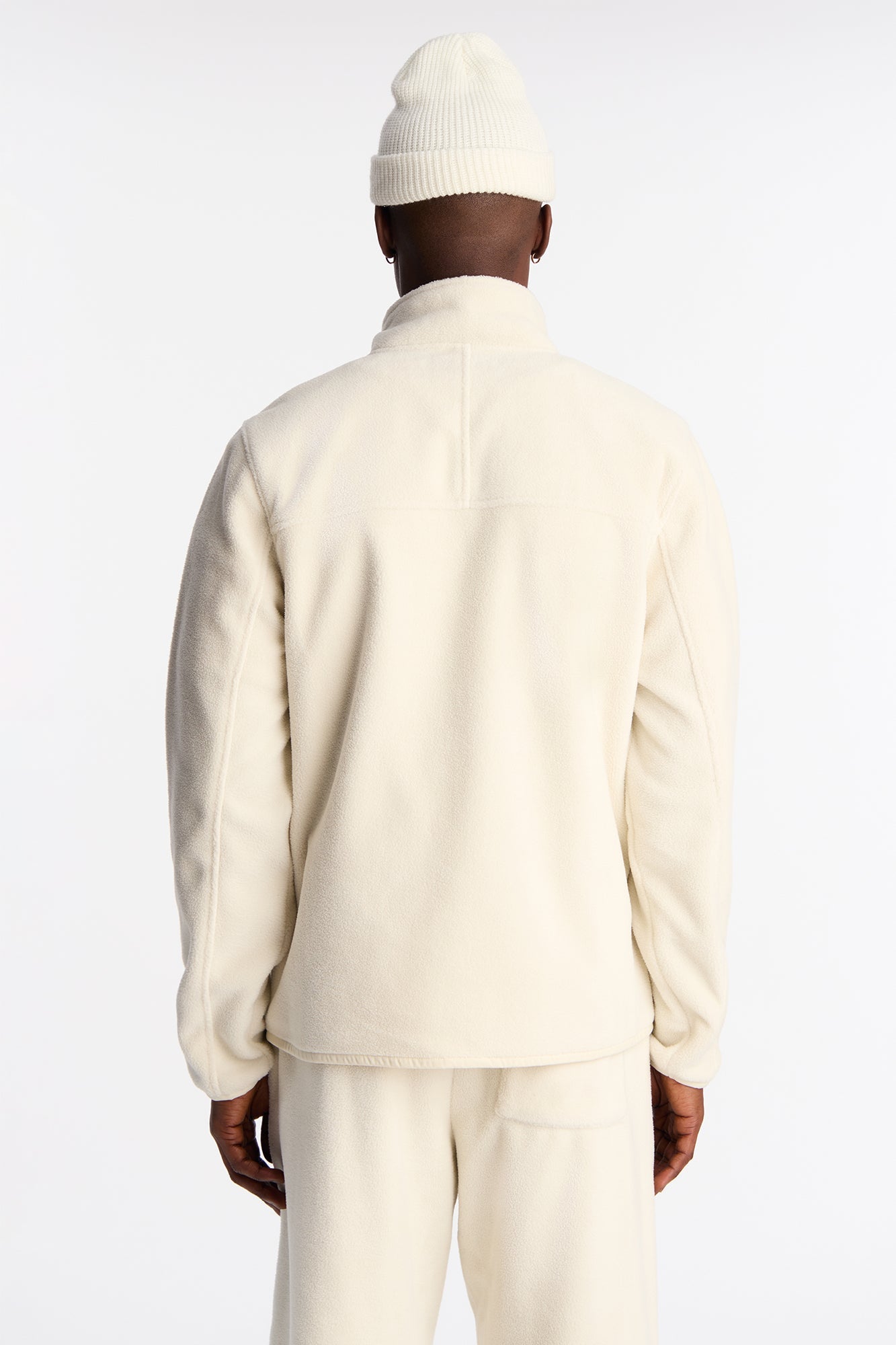 Core Microfleece Zip Jacket - Off White