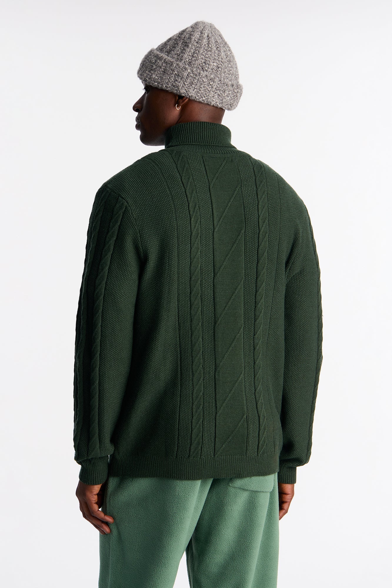 Twist Up Turtle Neck - Olive