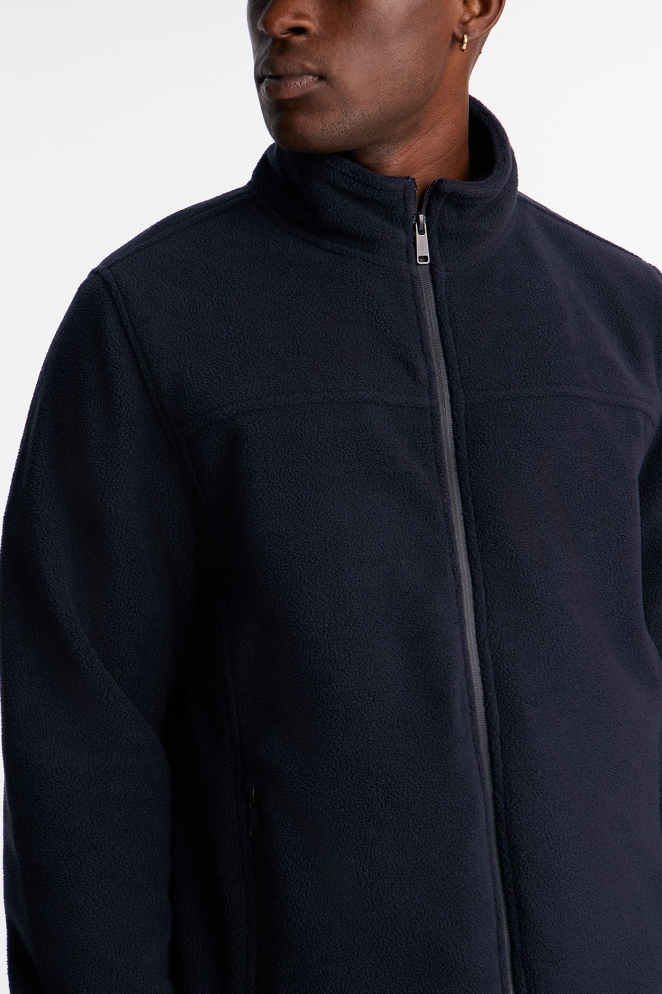Core Microfleece Zip Jacket - Navy