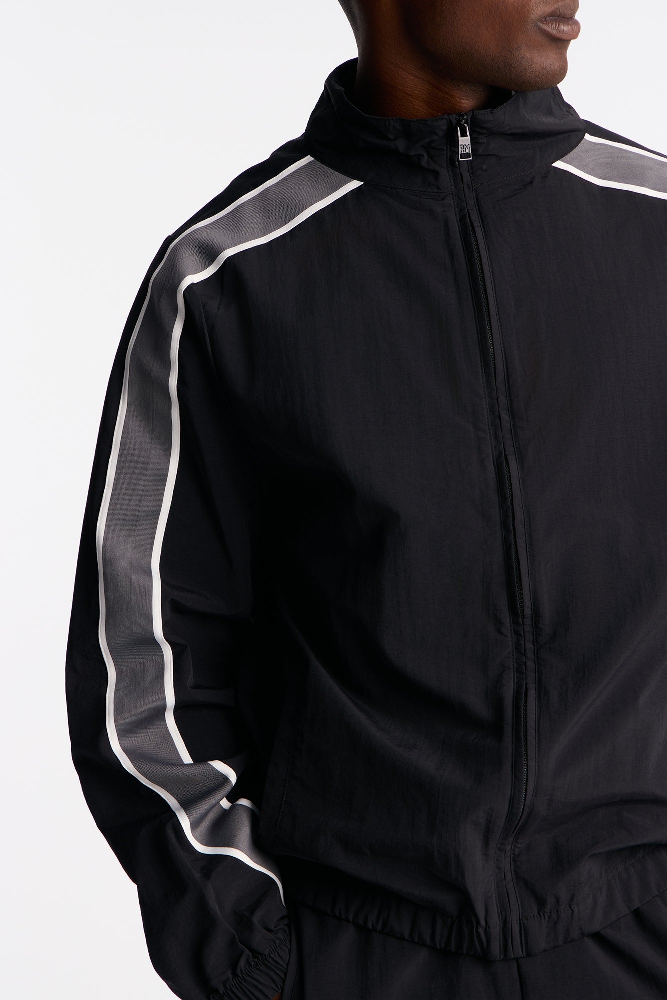 Prep The Field Color Block Windbreaker Jacket - Black/combo