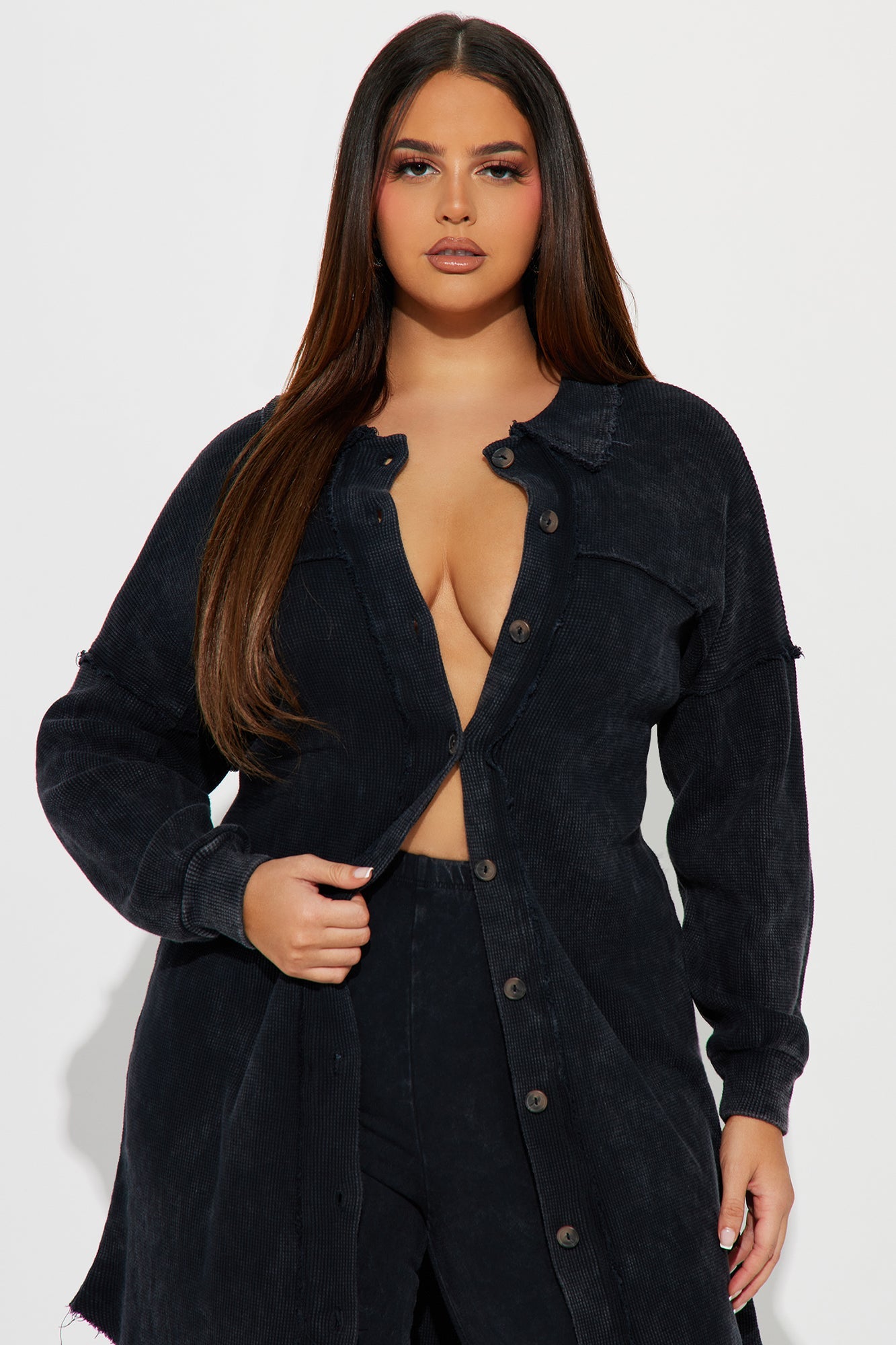 Cece Washed Legging Set - Black