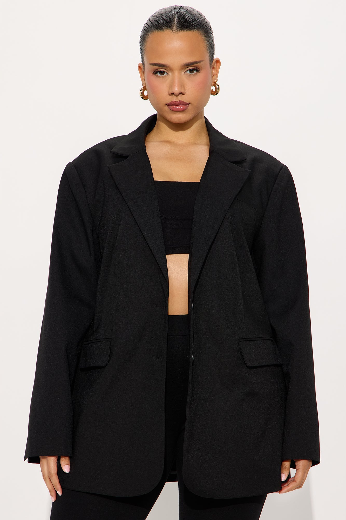 Jude Oversized Blazer - Black