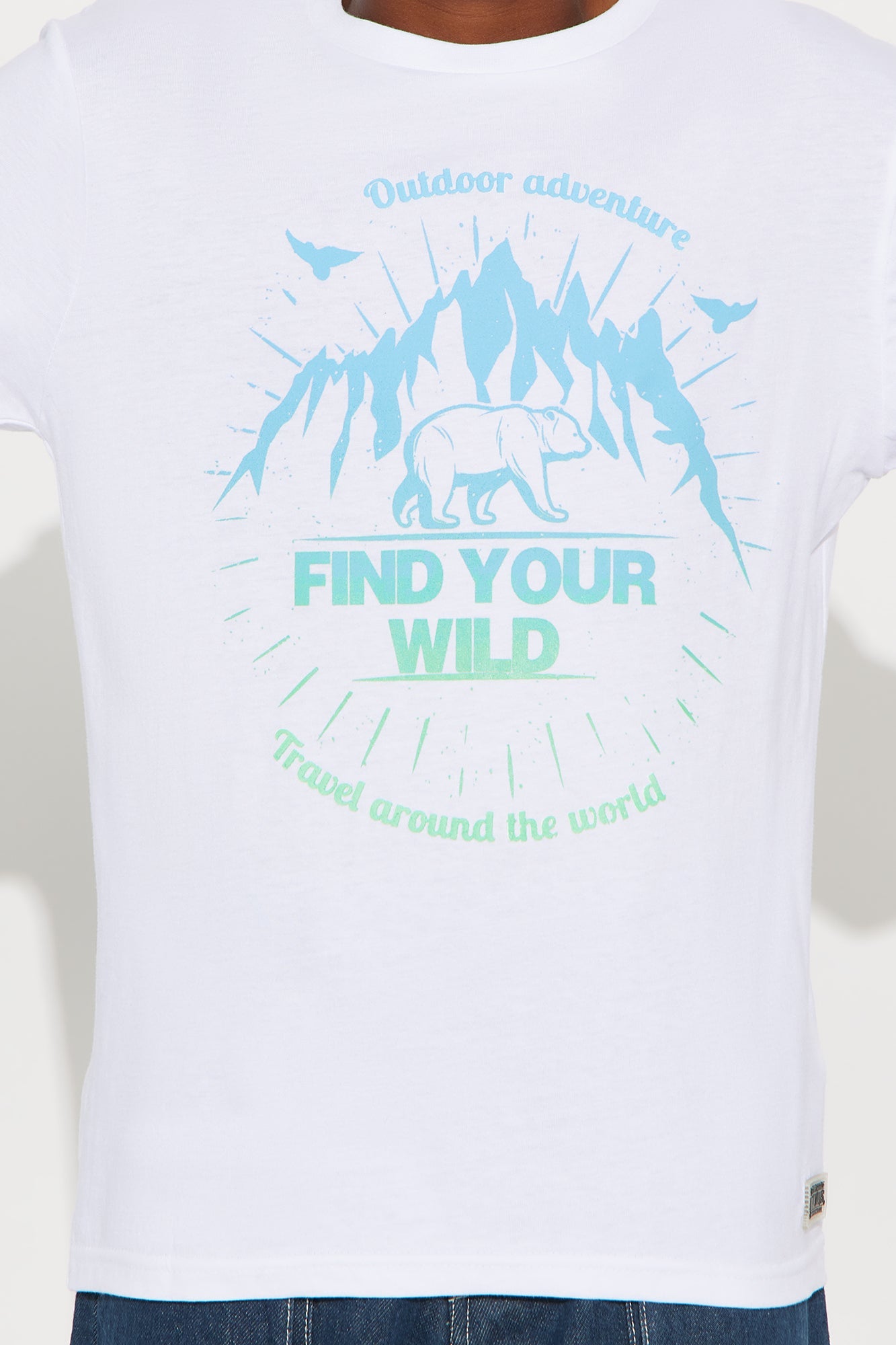 Mini Find Your Wild Short Sleeve Tee - White